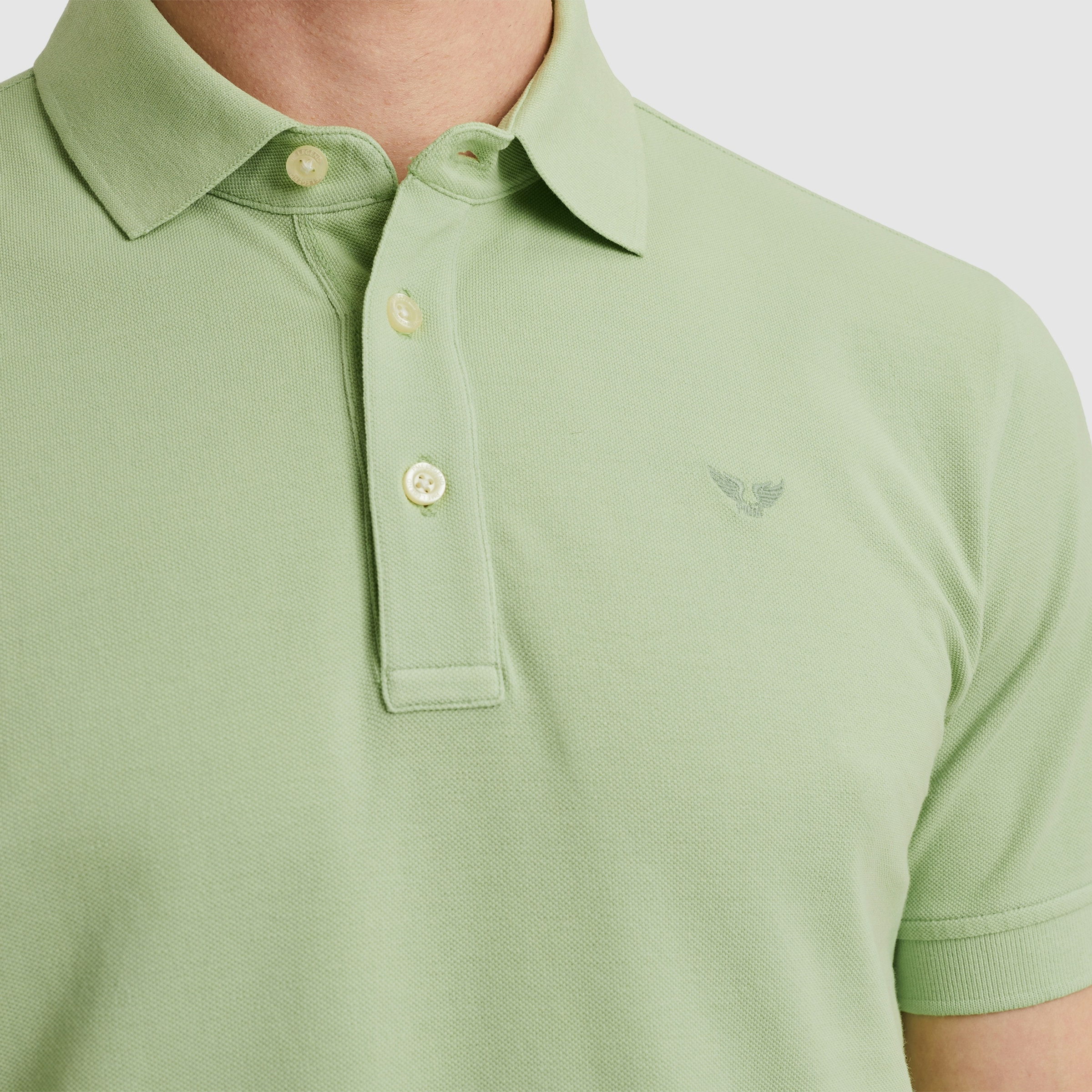 PME LEGEND Poloshirt »Short sleeve polo pique garment dye« mit Logo Stickerei