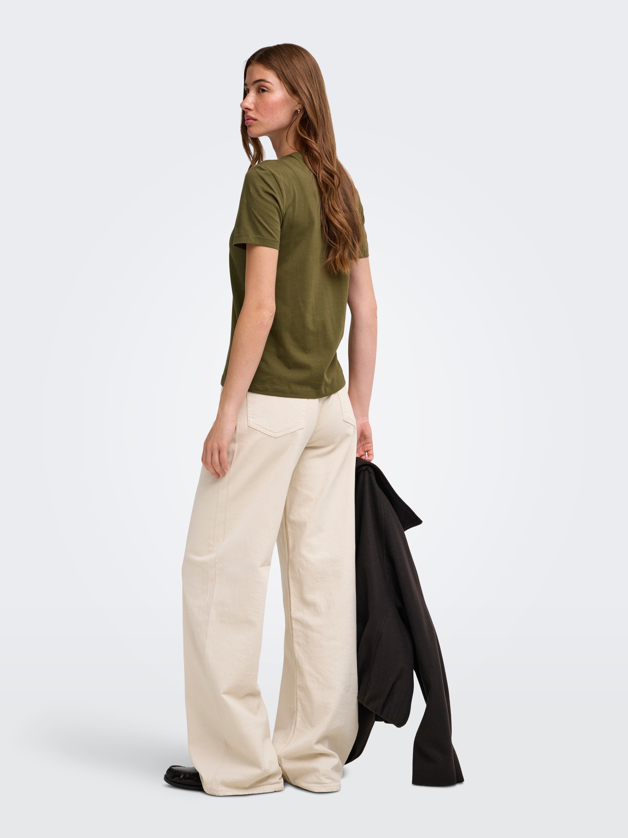 ONLY Kurzarmshirt »ONLKITA S/S LUXE JRS NOOS« Baumwolle, regular fit