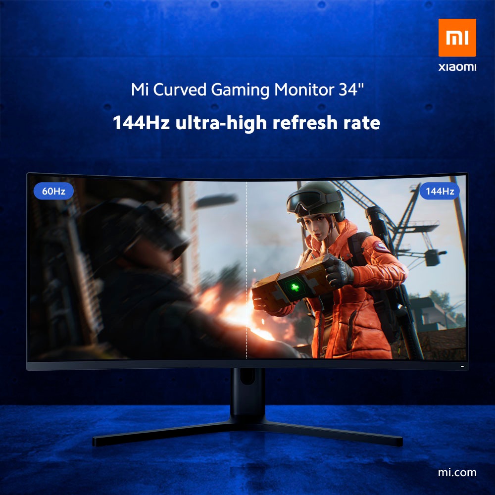 Xiaomi Curved-Gaming-Monitor »Mi«, 86,36 cm/34 Zoll, 3440 x 1440 px, WQHD,  4 ms Reaktionszeit, 144 Hz ➥ 3 Jahre XXL Garantie | UNIVERSAL