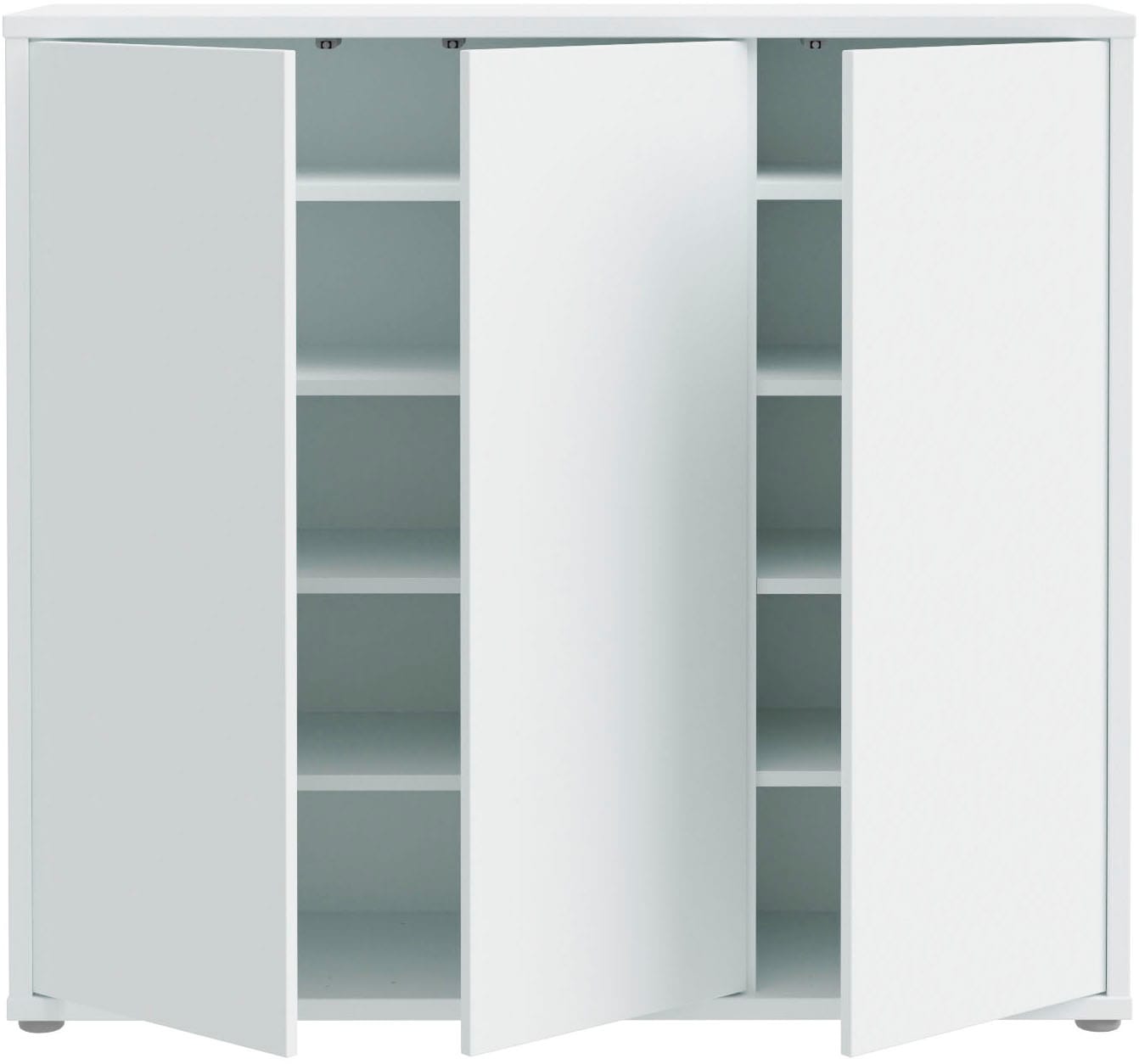 FORTE Schuhschrank »Alice Springs«, (B/H/T 109,2/99,1/34,9 cm), Stauraumschrank, Mehrzweckschrank, grifflose Front, Push to open