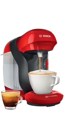 TASSIMO Kapselmaschine »Style TAS1103, über 70 Getränke, platzsparend«, geeignet für alle Tassen, Wassertank 0,7 Liter, rot/anthrazit