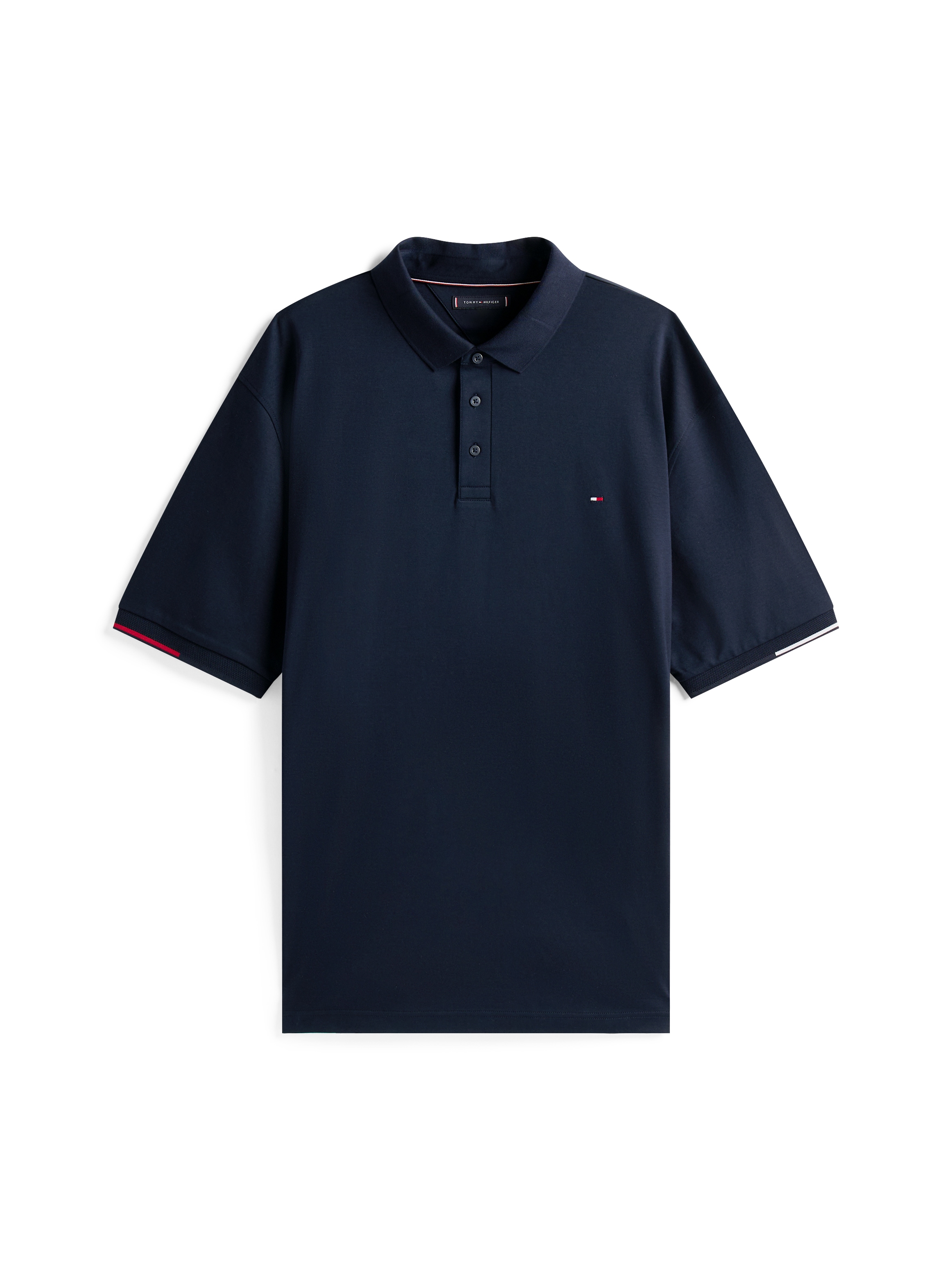 Tommy Hilfiger Big & Tall Poloshirt »BT-INTERLOCK FLAGCUFF SLIM FIT-B«, Große Größen