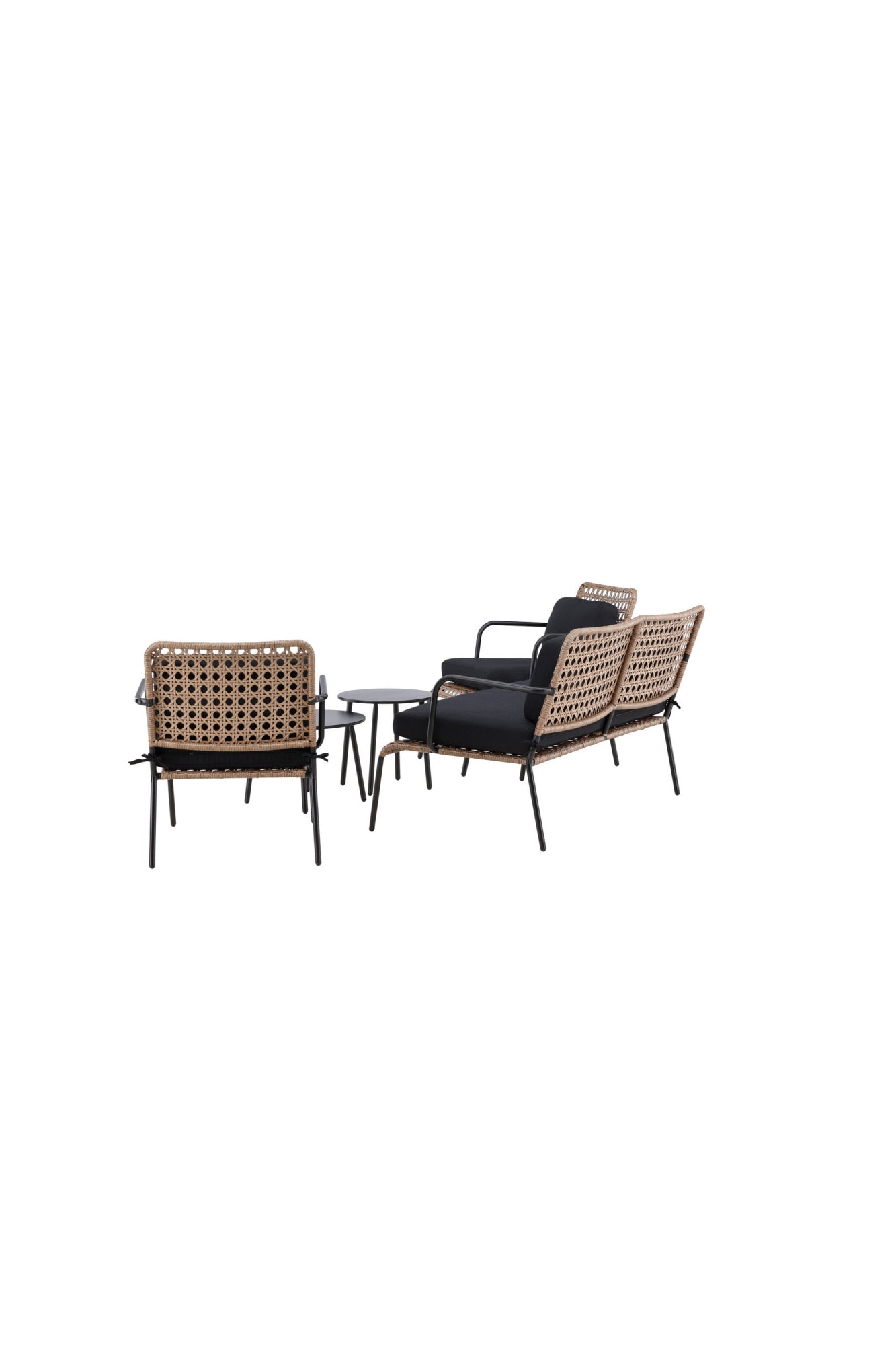 Venture Home Gartenlounge-Set »Paola, großzügiges Outdoor-Set für hohen Sitzkomfort« 5 tlg. Loungemöbel rund, Stoffbezug, angenehm, wetterfest