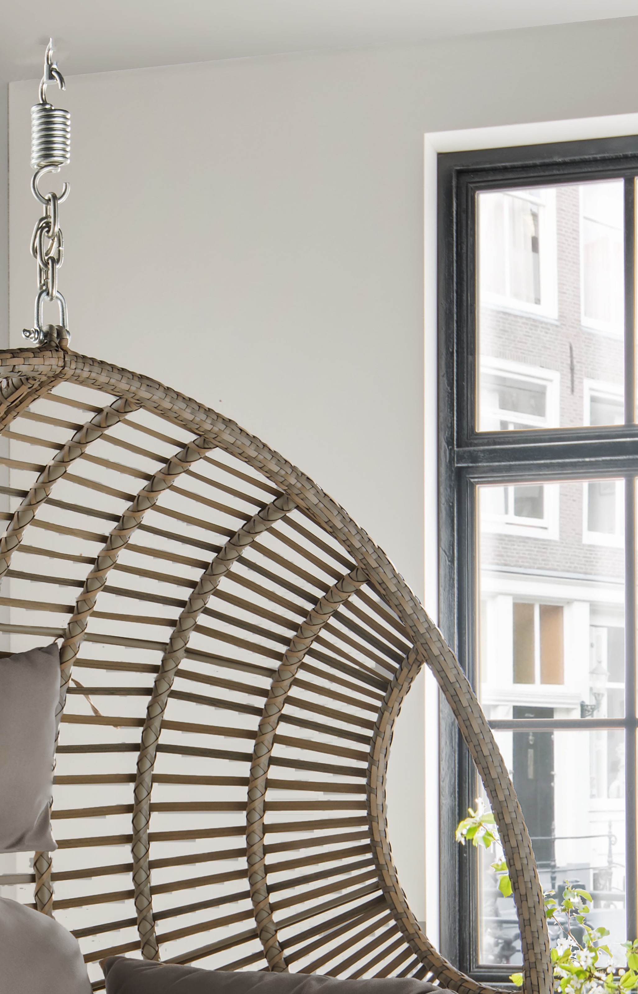 Destiny Hängesessel »COCO DE LUXE II«, Aluminium, Polyrattan, inkl. Auflage