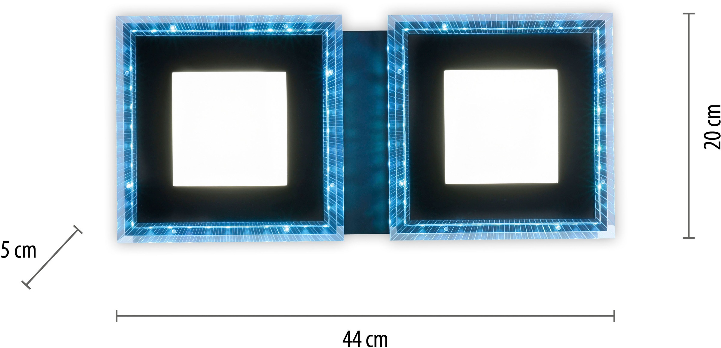 JUST LIGHT LED Deckenleuchte »ACRI« LED-Board 1 Stk. warmweiß - kaltweiß