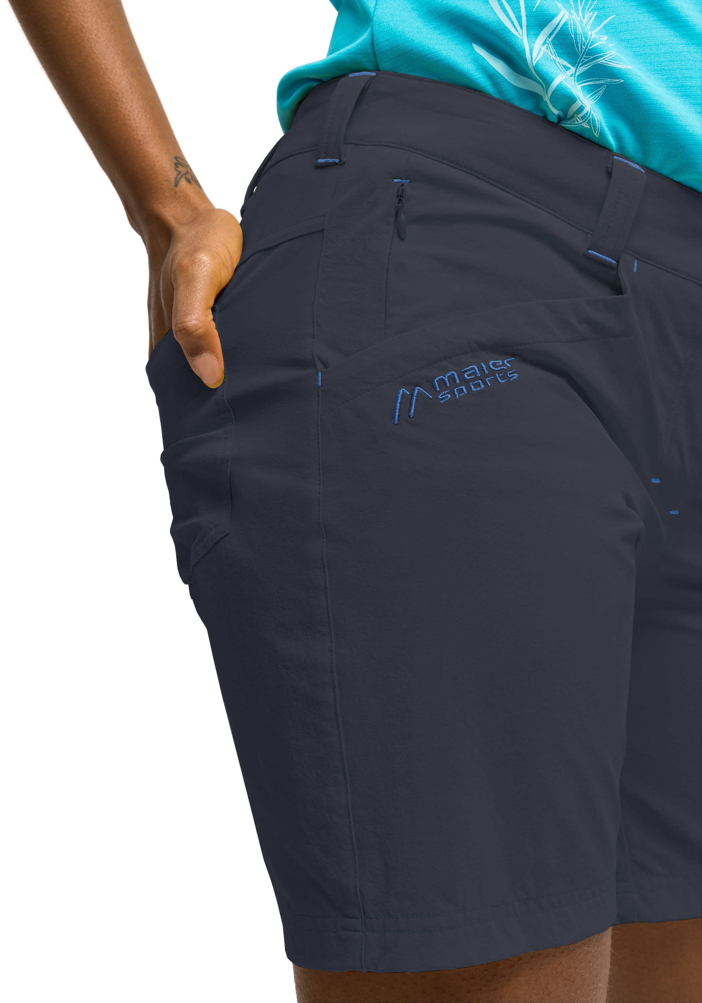 Maier Sports Funktionsshorts »Lulaka Shorts«, Damen Shorts, kurze Wanderhose, Outdoorhose mit 4 Taschen, Regular Fit