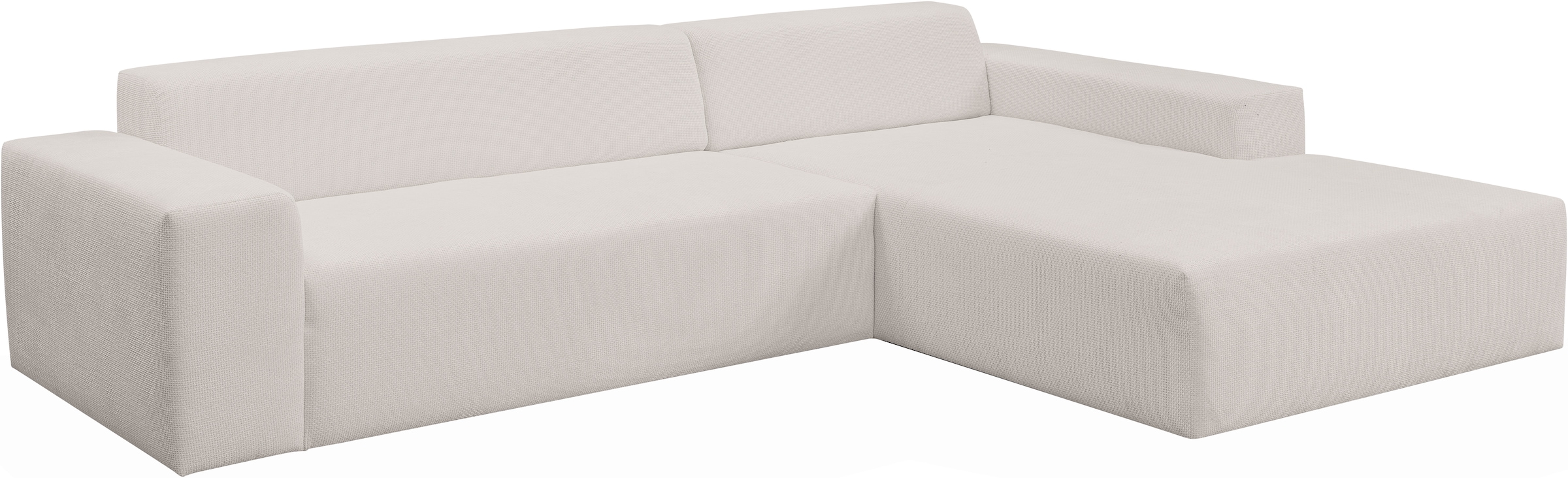 WERK2 Ecksofa »Zeus-XL, Mega-Sofa mit großer Sitztiefe, Stellmaße 311cm x 210cm«, Curvy Trend Garnitur mit urbaner Optik, bequem, Big-Sofa, L-Form