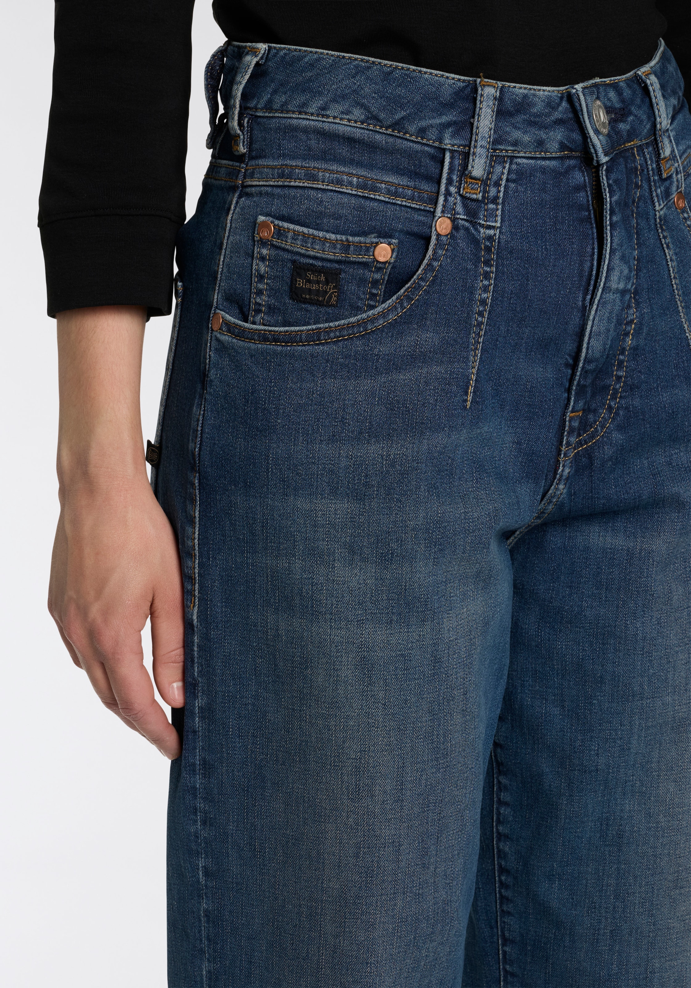 Herrlicher High-waist-Jeans »Brooke Organic Denim«, mit lockerer Passform