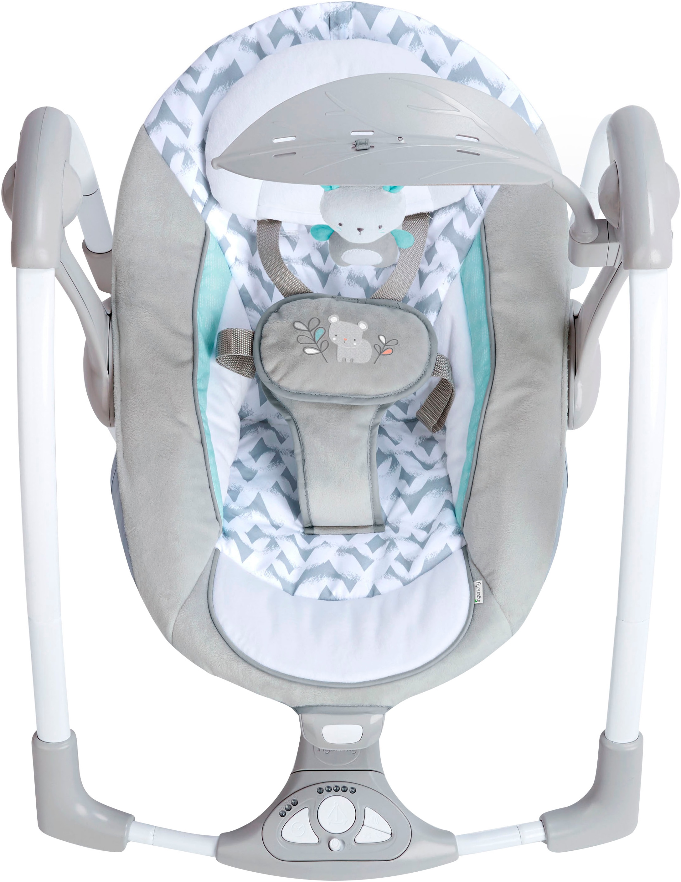 ingenuity Babyschaukel »ConvertMe Swing-2-Seat Portable Swing - Raylan« mit automatischer Schaukelfunktion und Sound-Effekt