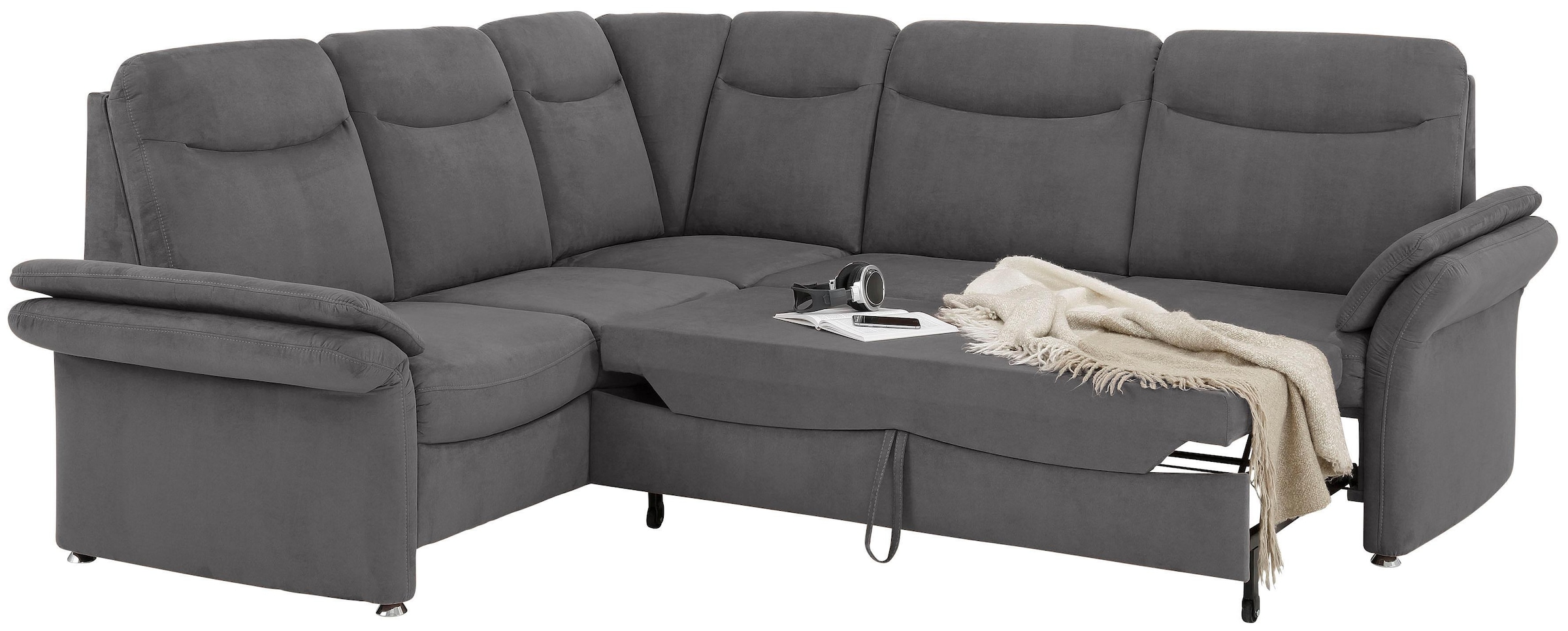 Home affaire Ecksofa »Tahoma L-Form«, mit Armlehnfunktion, wahlweise Bettfunktion, Schublade, Relaxfunktion