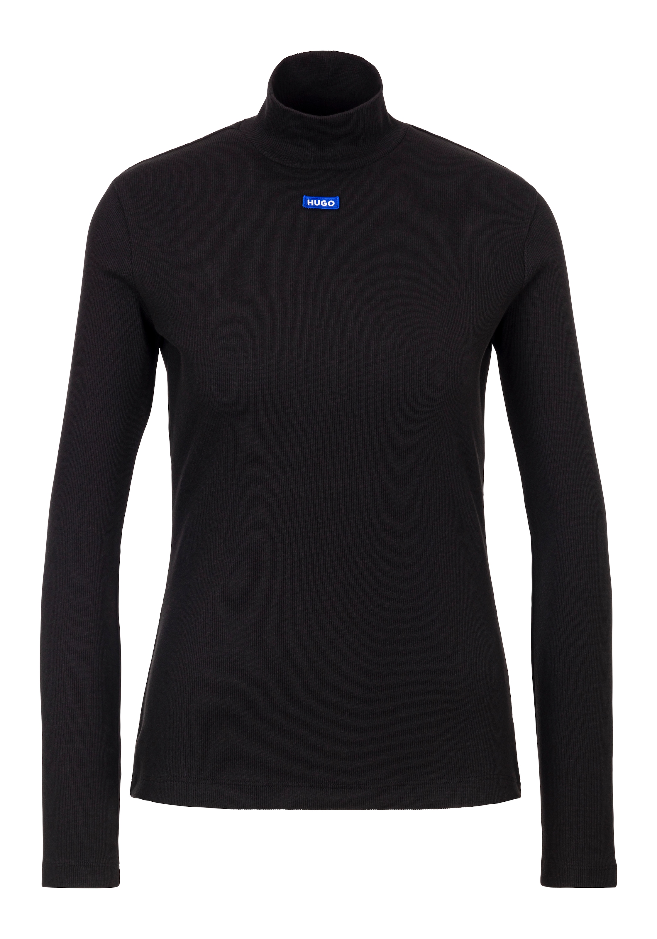 HUGO Blue Longsleeve »Easy Longsleeve_B«, mit Stehkragen