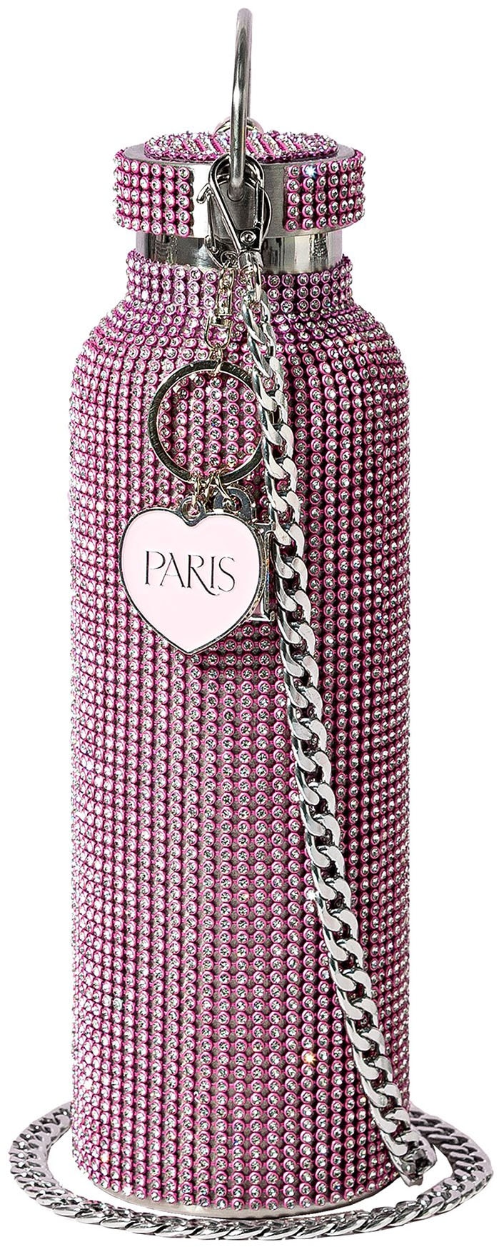 Paris Hilton Trinkflasche »Paris Hilton, Luxus Trinkgefäß mit über 5000 Strasssteinen« Wasserflasche in Diamant-Optik, Luxusgetränkebehälter, aus Edelstahl