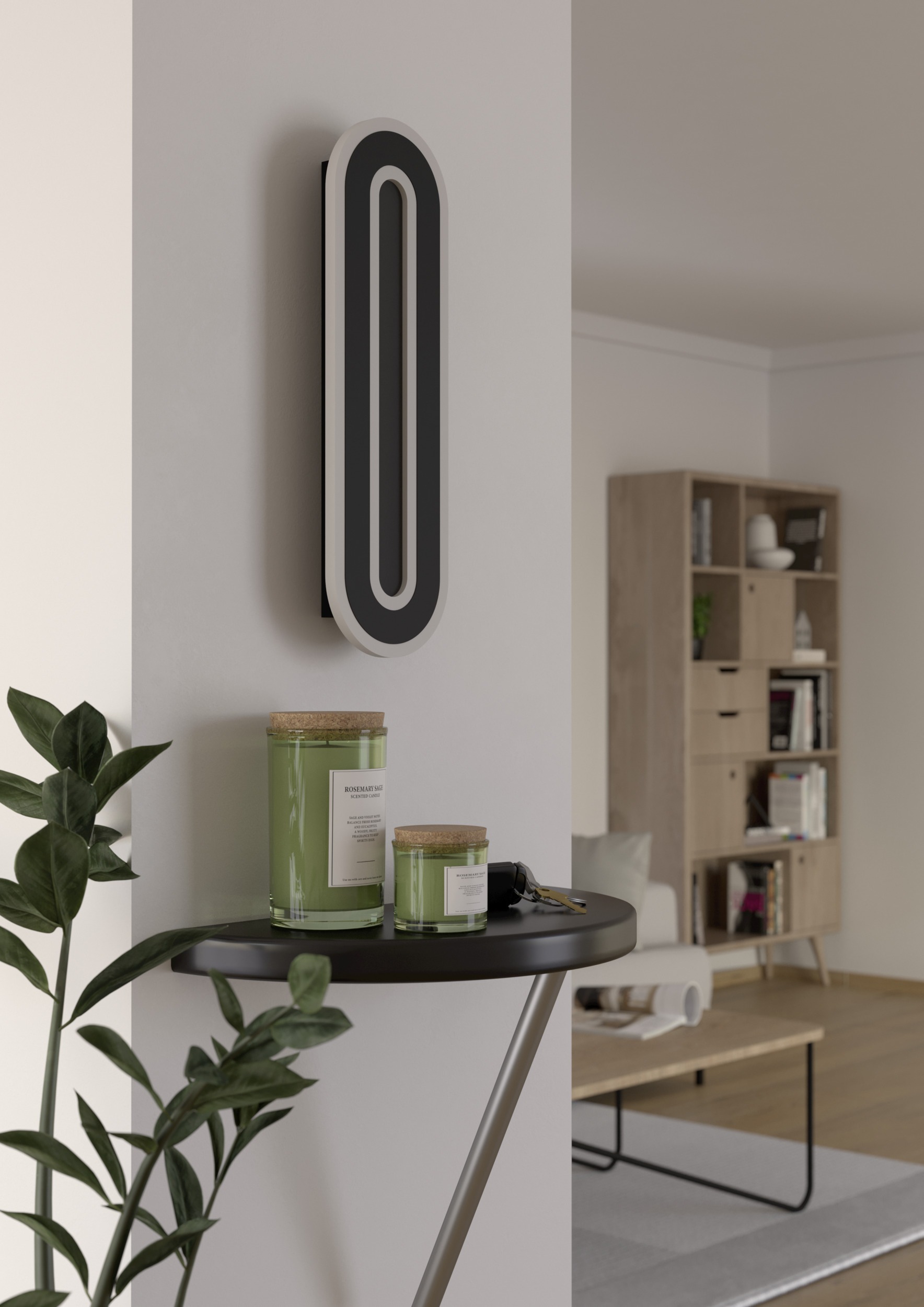 EGLO Wandleuchte »MACCHIONI Wandlampe - Stahl, Kunststoff - LED - 12W - IP20« LED-Modul 1 Stk. Neutralweiß Wandstrahler, Wandspot, Wohnzimmer, Flur, L40 x B12 x AL4,5 cm