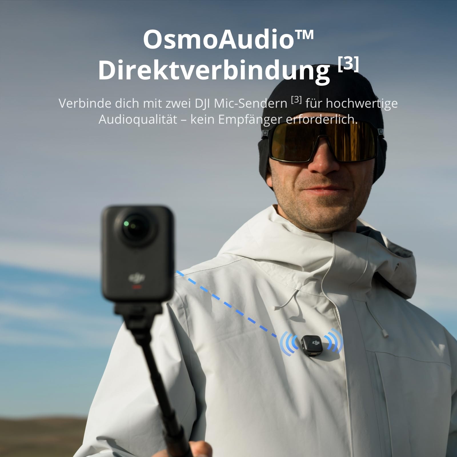 DJI Action Cam »Osmo 360 Adventure Combo« 8K Bluetooth 360°-Kamera