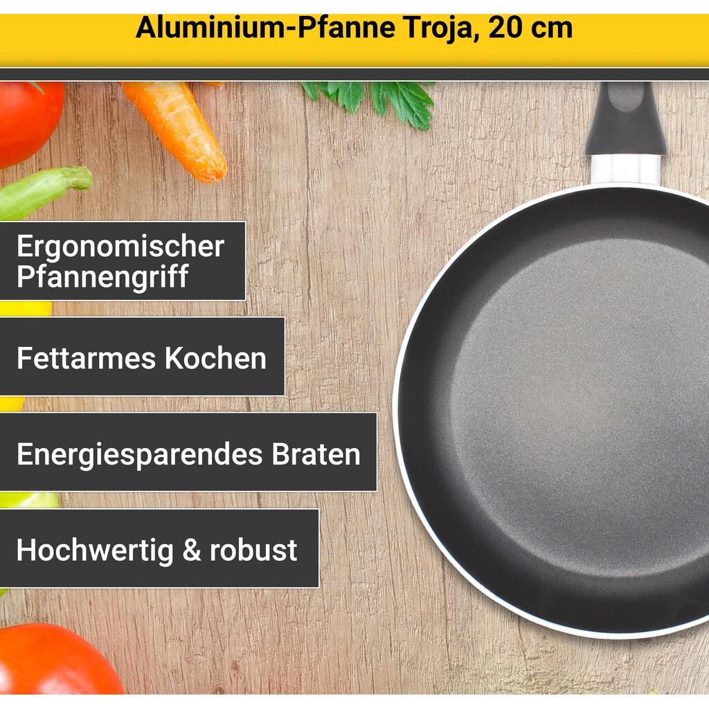 Krüger Bratpfanne »Troja«, Aluminium