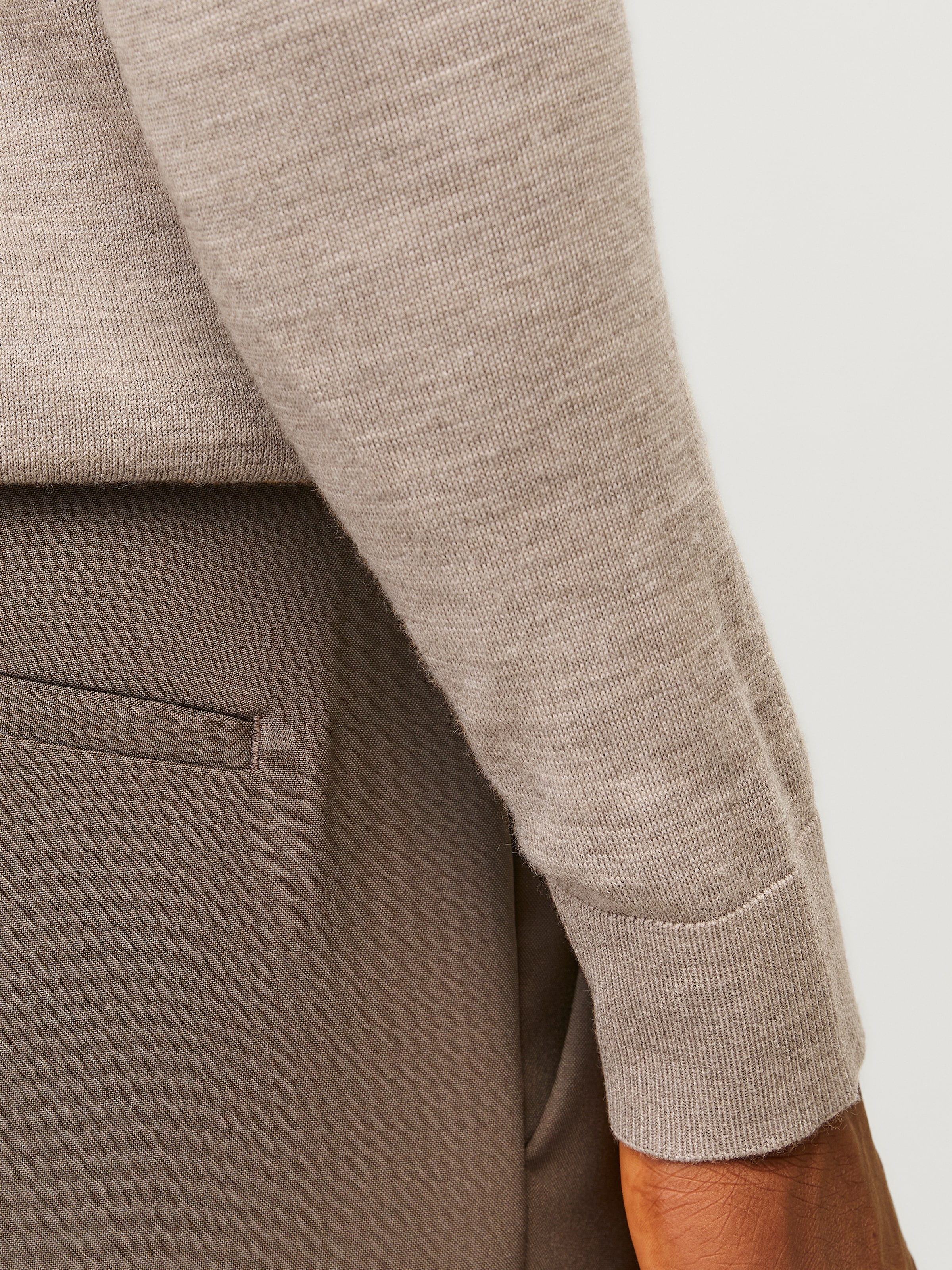 Jack & Jones Rundhalspullover »JPRBLAMARK MERINO KNIT CREW NECK LN«