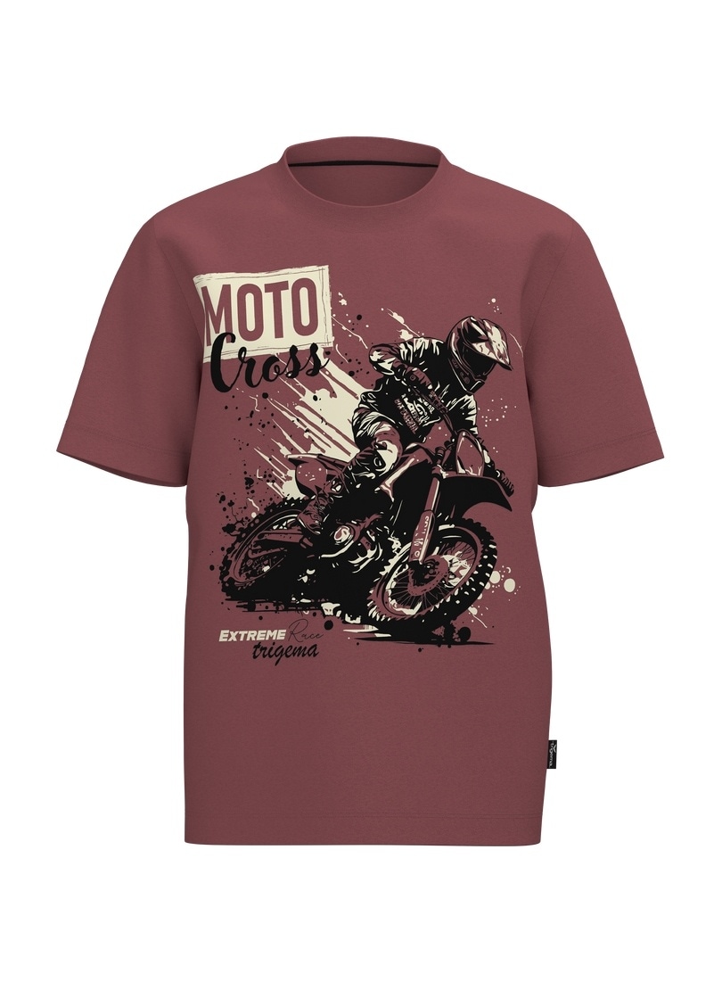 Trigema T-Shirt »TRIGEMA T Shirt mit Printmotiv "Moto Cross"« 1