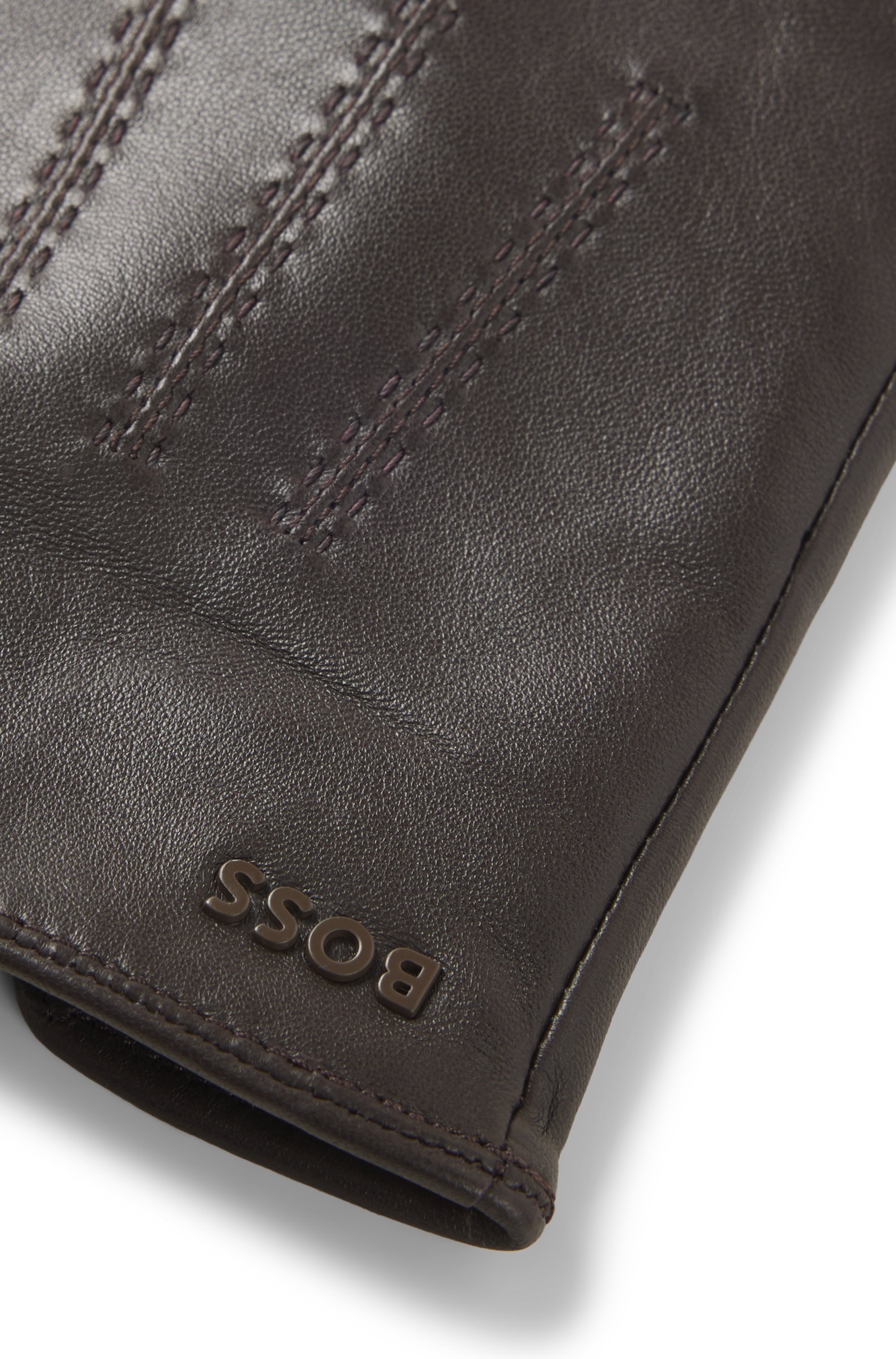 BOSS Lederhandschuhe »Hainz-ME« mit Touch Tech Fingertips