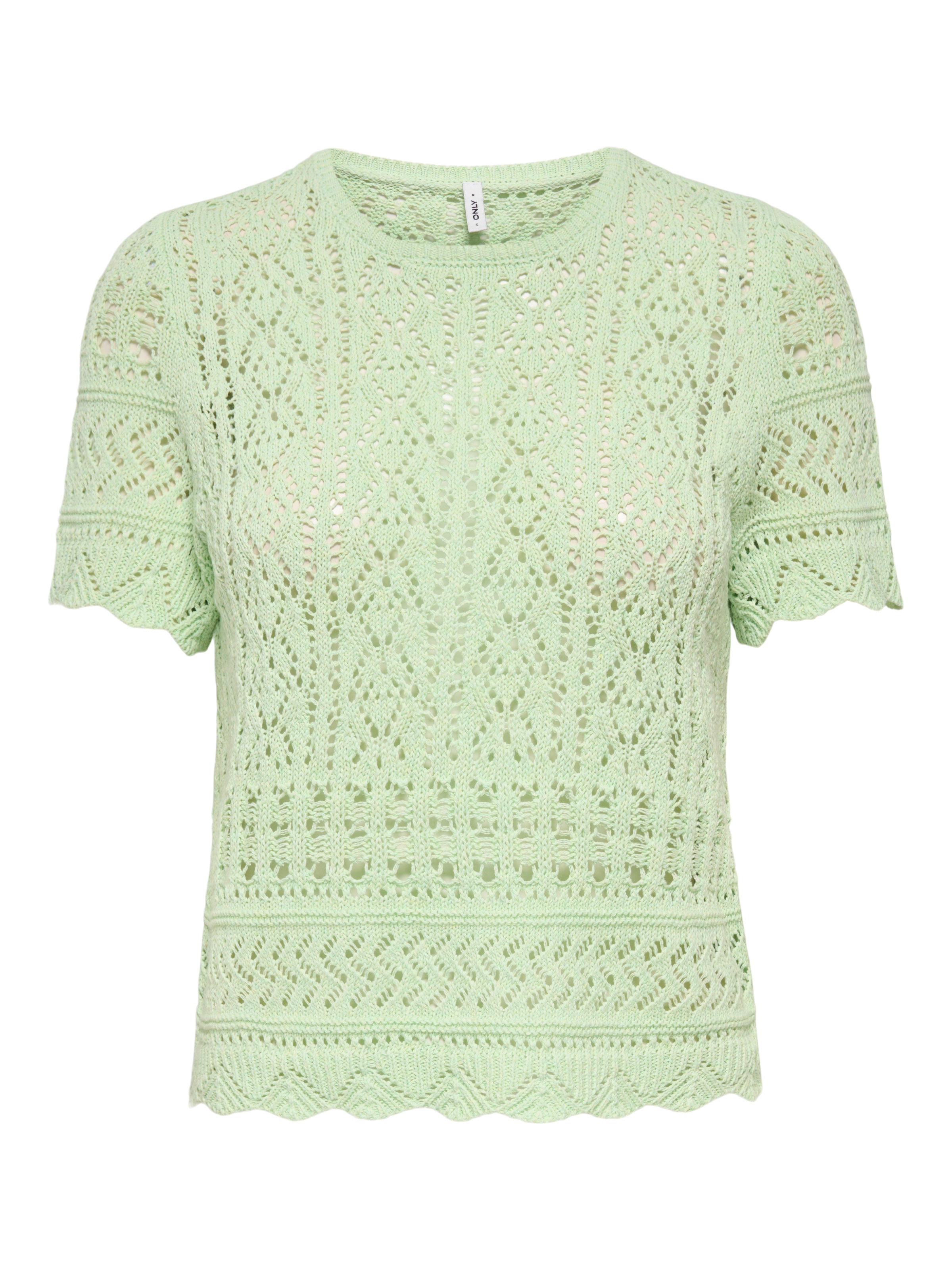 ONLY Kurzarmpullover »ONLELKE LIFE SS STRUCTUR O-NECK KNT NOOS«