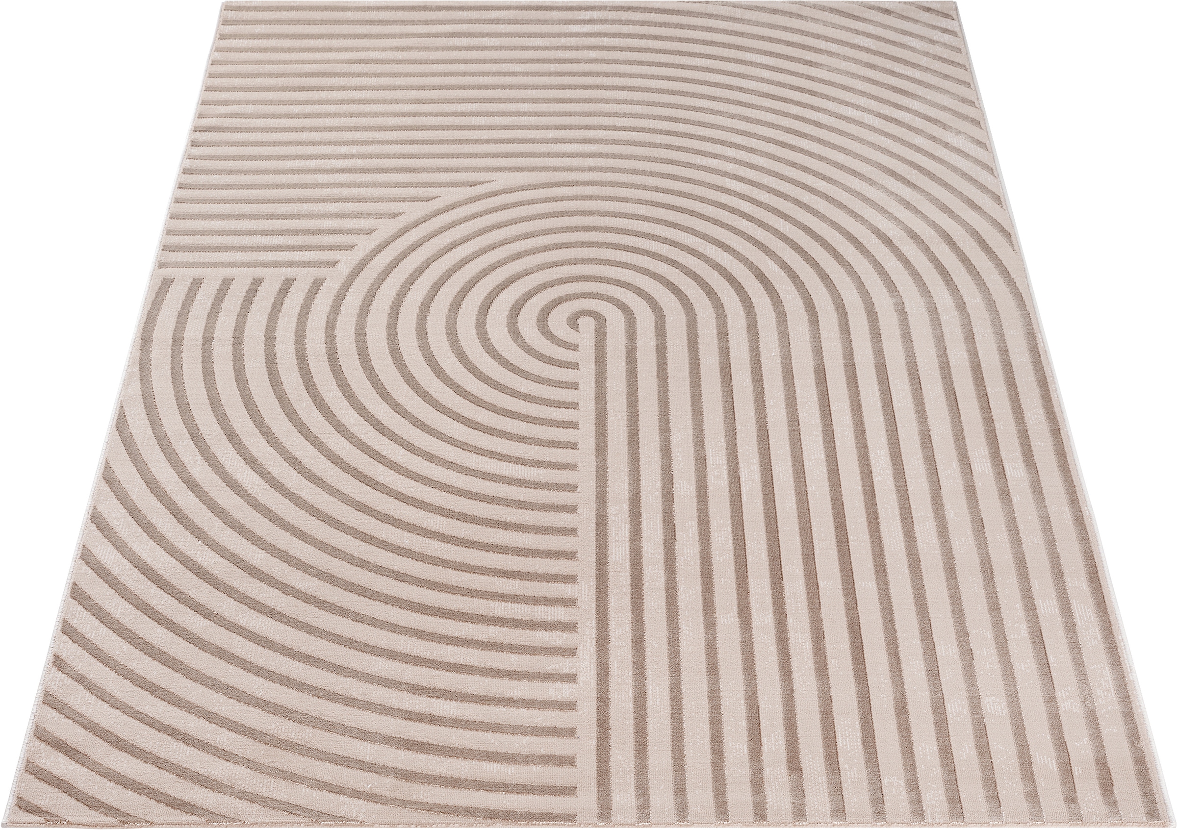 the carpet Teppich »Knight« rechteckig 12 mm Höhe moderner Wohnzimmer Teppich elegant glänzender Flor