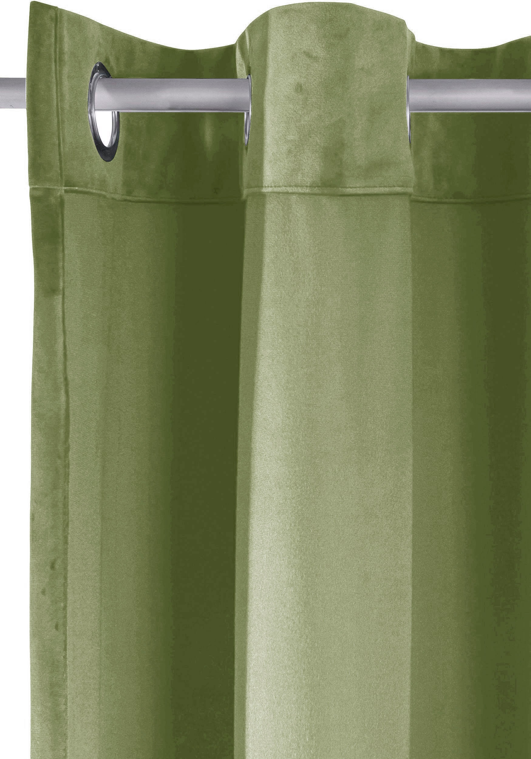 LeGer Home by Lena Gercke Vorhang »Samt Ladina« Ösen 1 Stk. tlg. blickdichter Vorhang, Samt Vorhang