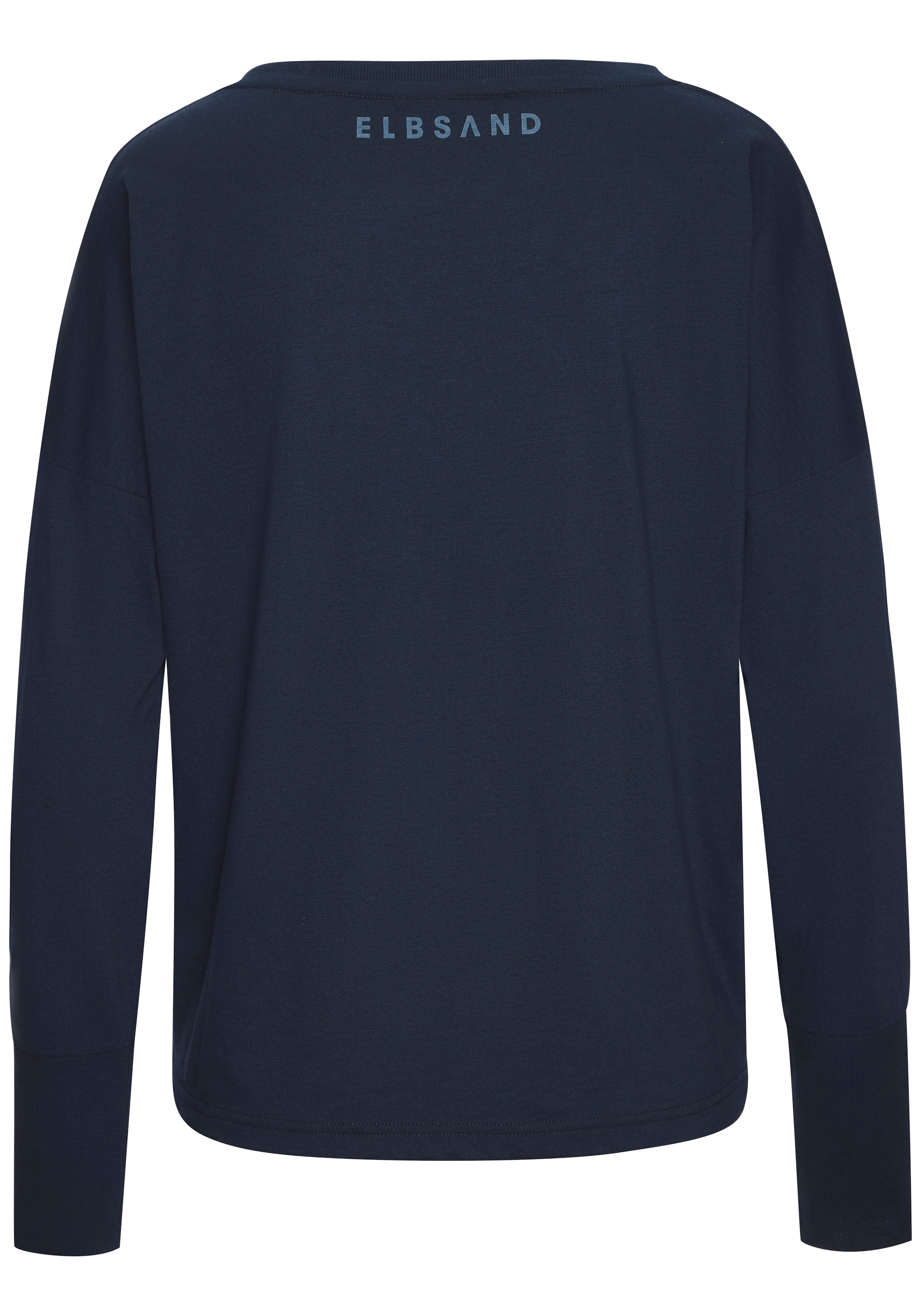 Elbsand Langarmshirt mit Frontdruck, Longsleeve, lockerer Schnitt