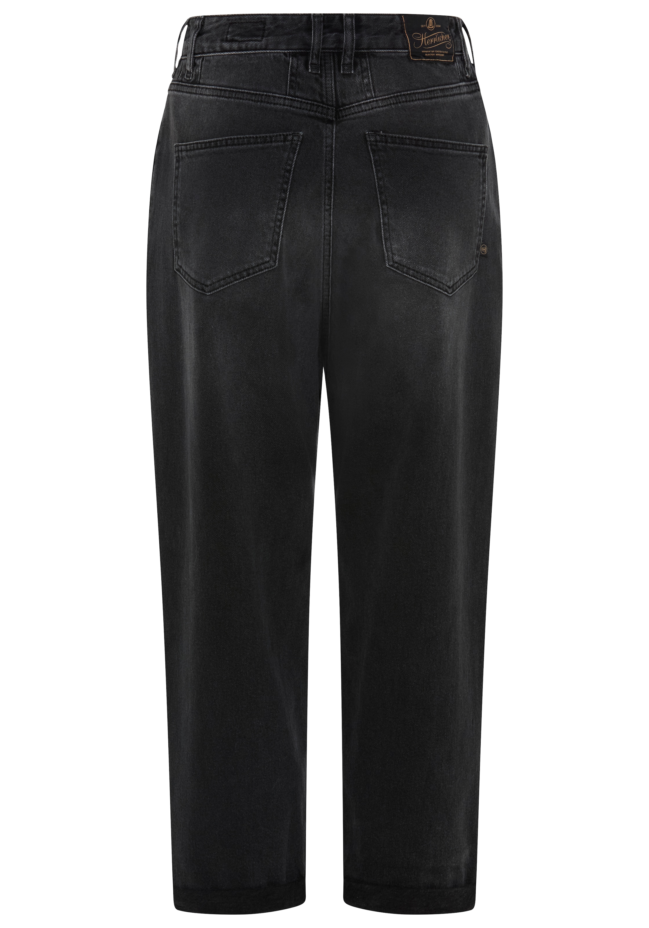 Herrlicher 5-Pocket-Jeans »Brooke Denim Black« im Loose Fit, Abnäher am Bund