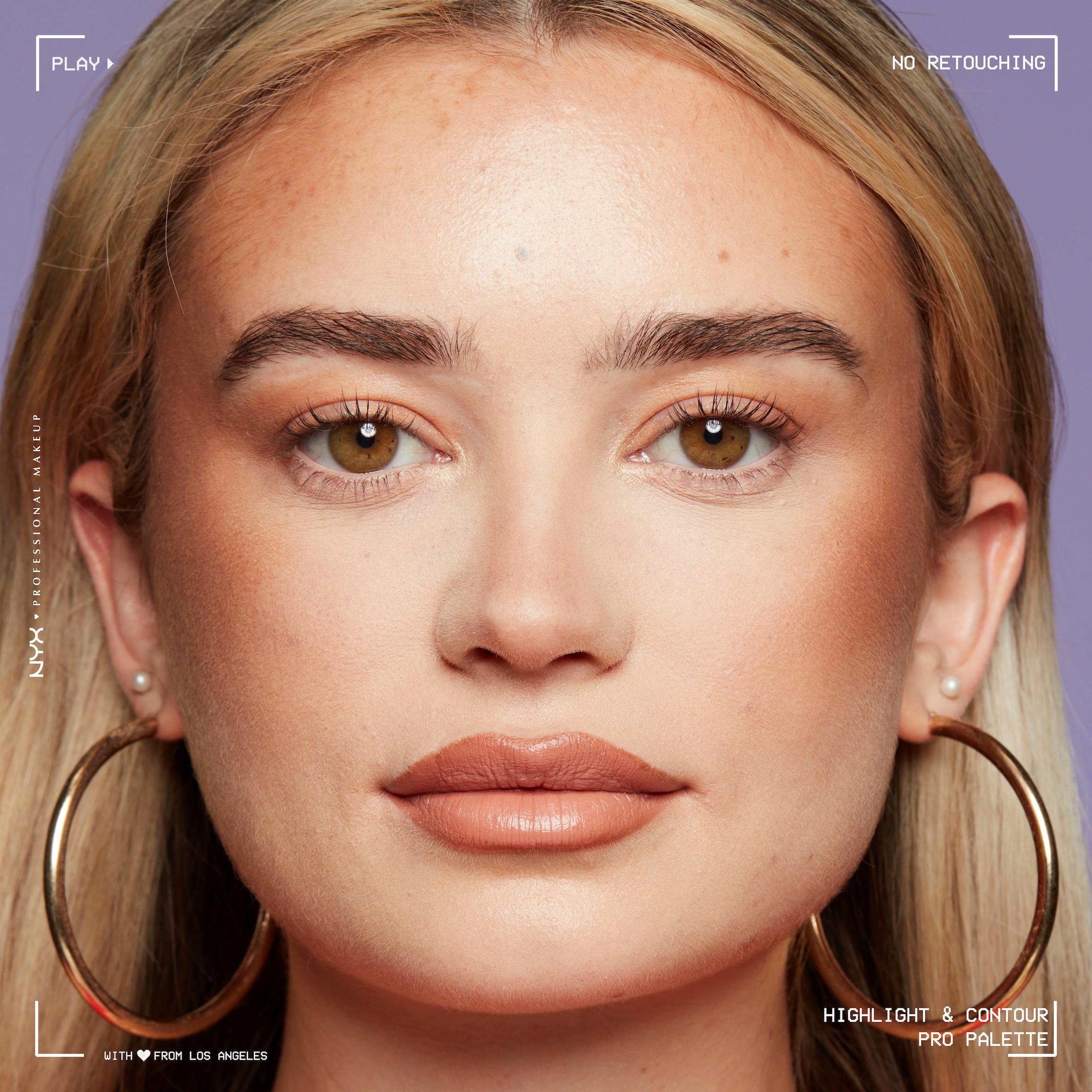 NYX Highlighter »NYX Professional Makeup Highlight & Contour Pro Palette«, mit einfacher Mischbarkeit