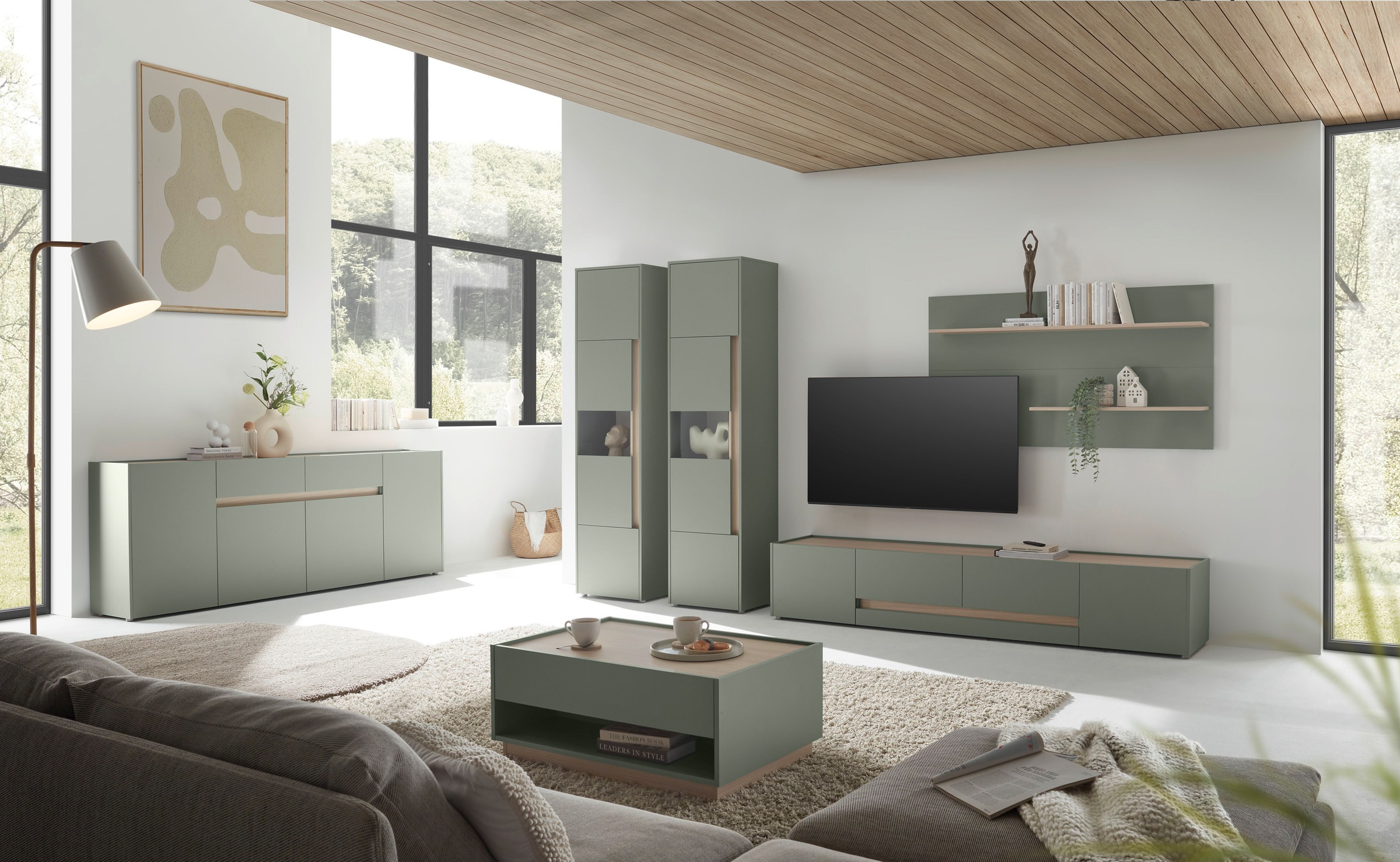 INOSIGN Wohnwand »City/Giron, moderne Anbauwand, Komplettset in vielen Farben verfügbar« Set, 4 Stk. tlg.