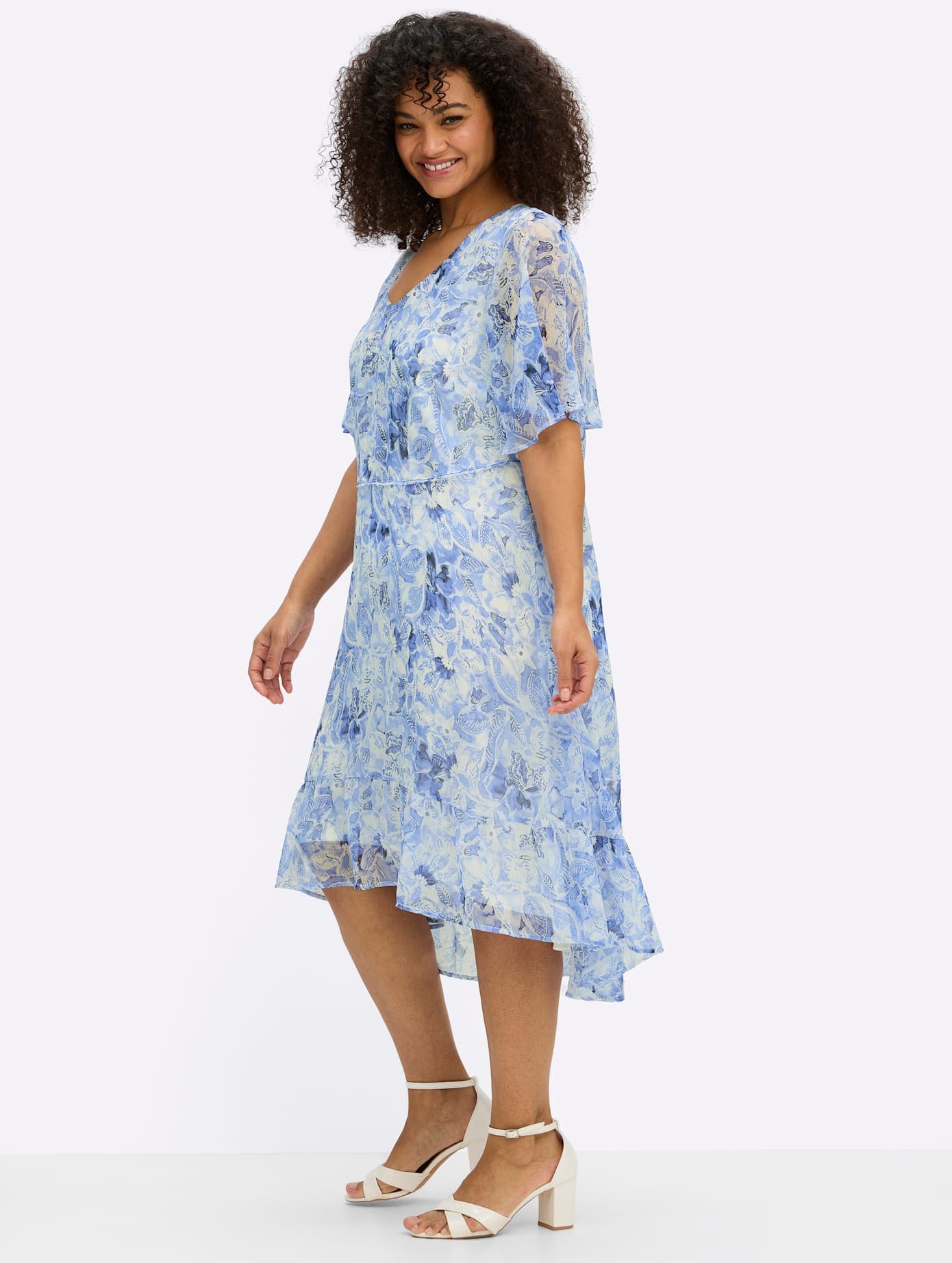 Sheego Chiffonkleid »Kleid«
