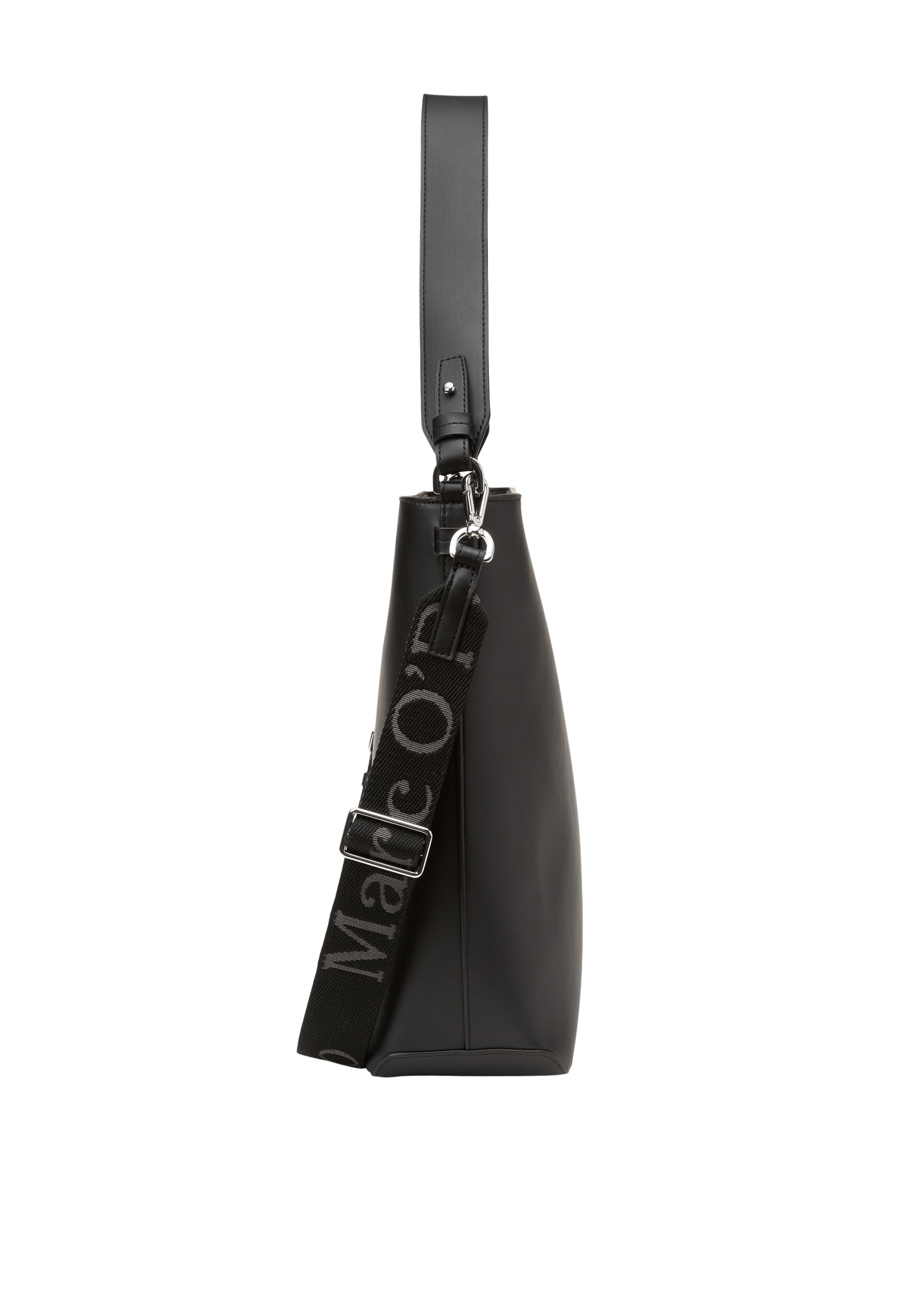 Marc O'Polo Accessories Hobo »VANJA« Schultertasche, Damen-Handtasche mit langem Logo-Gurtband