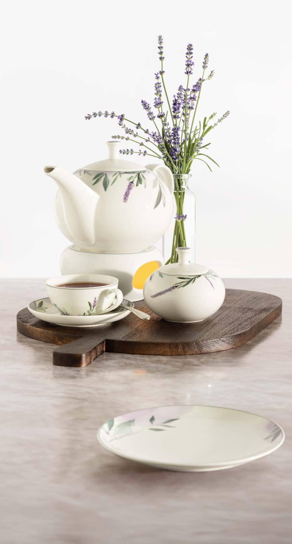 Seltmann Weiden Geschirr-Set »Tafelservice Savona Provence 12er Set bunt-beige« Spülmaschinenfest, Mikrowellensicher, Ofenfest