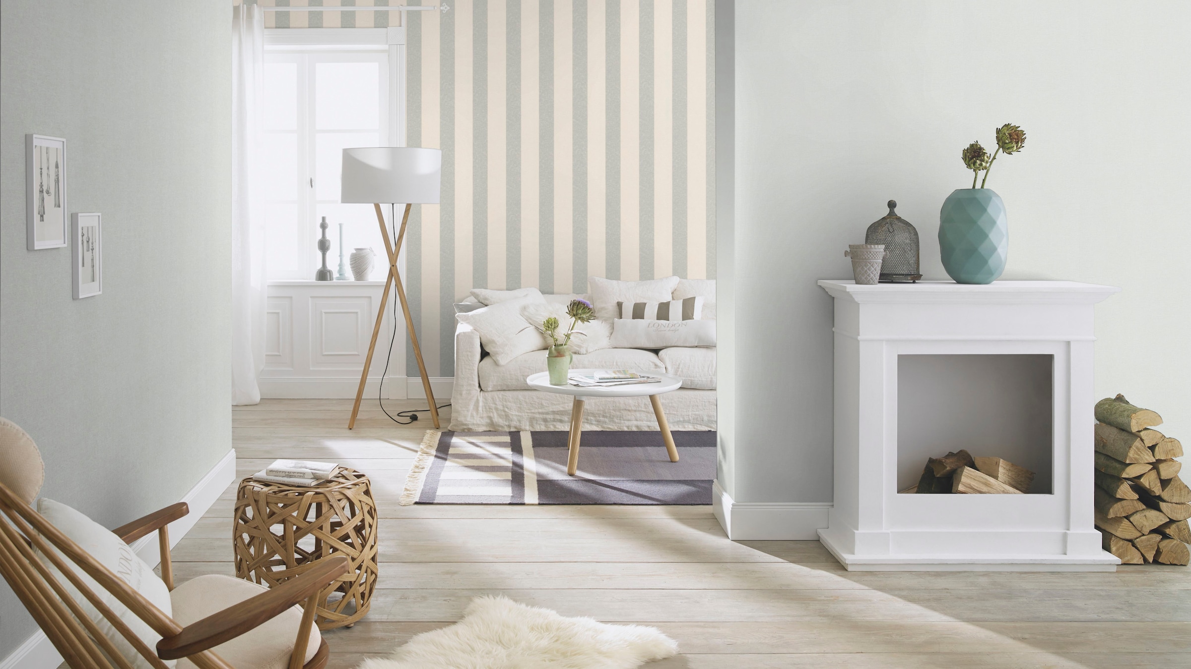 Rasch Vinyltapete »Best of Florentine« Strukturmuster | uni geprägt