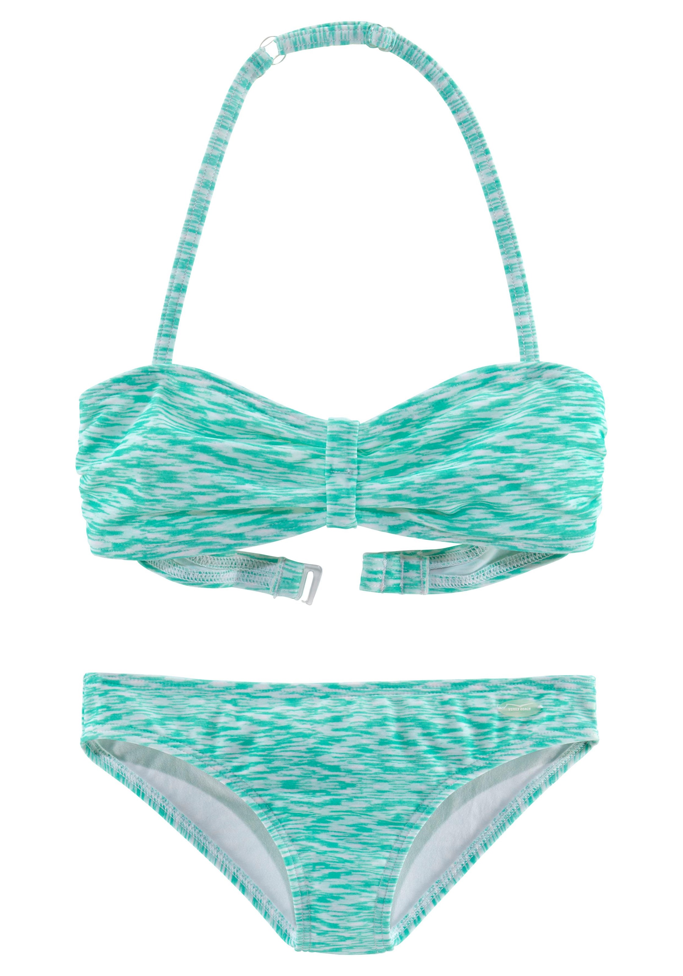 bei Venice Bandeau-Bikini, Beach in Melange-Optik