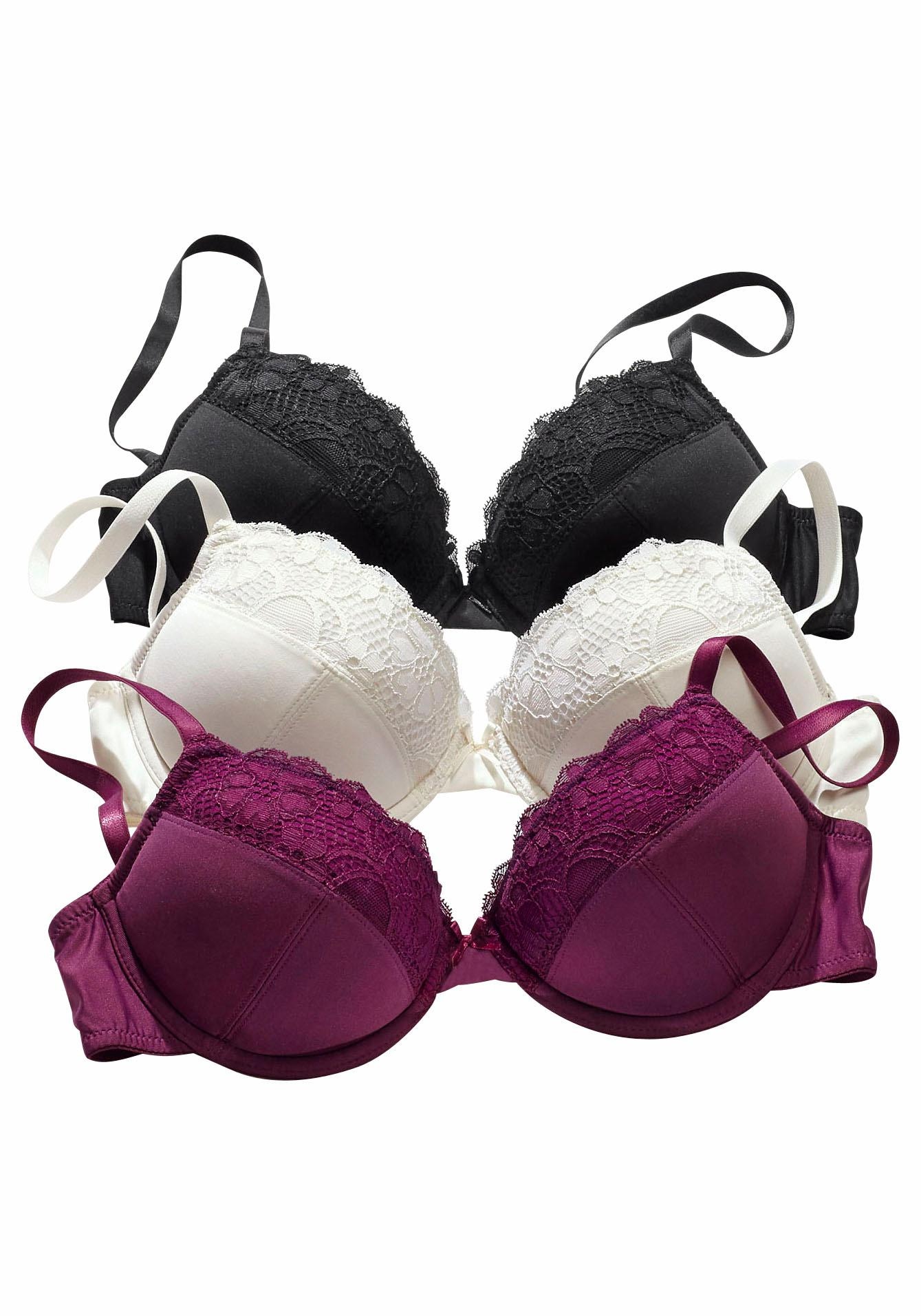 petite fleur Push-up-BH, mit Bügel im attraktiven Multipack, Dessous