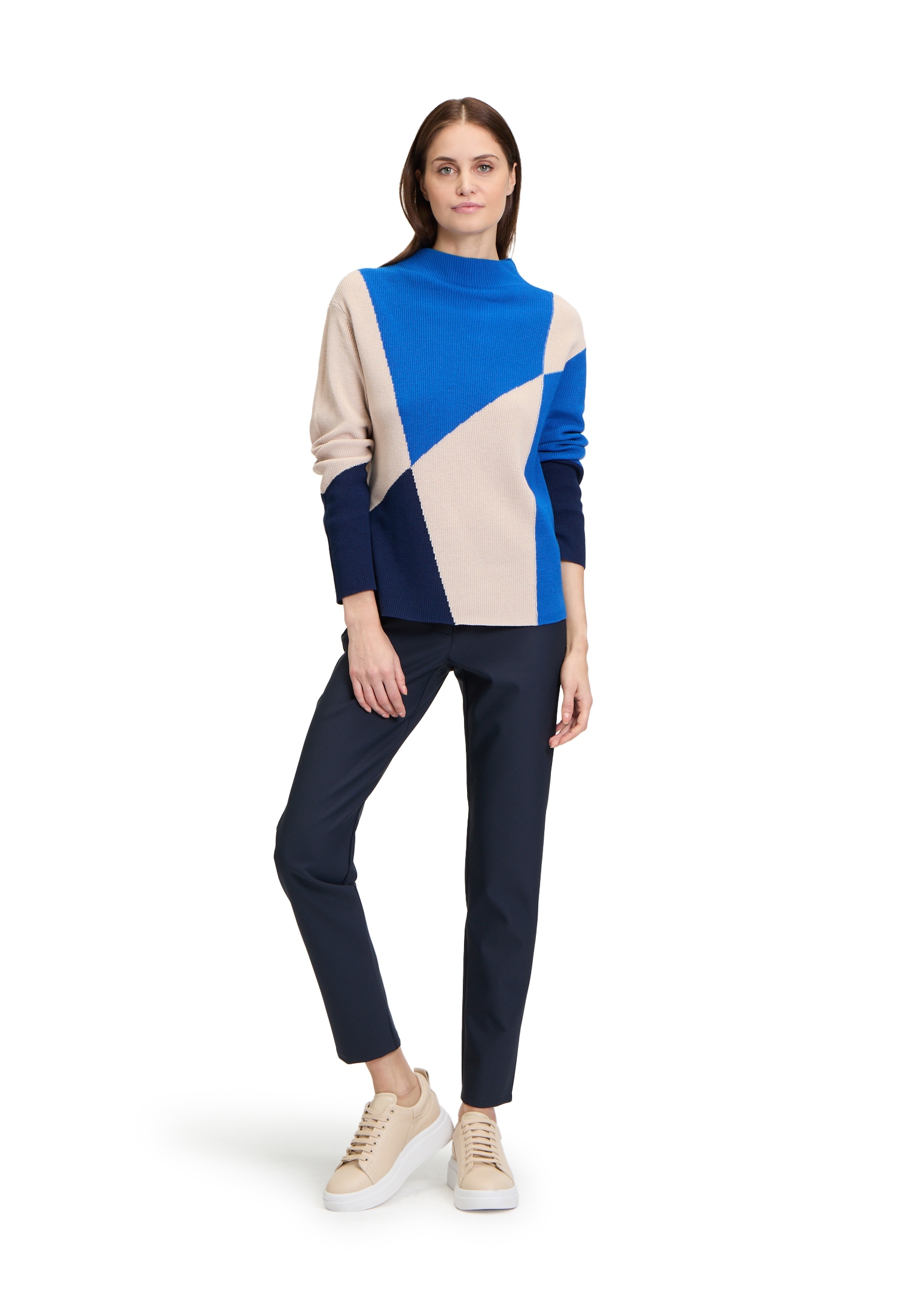 Betty Barclay Rundhalspullover »Feinstrickpullover mit Intarsie«