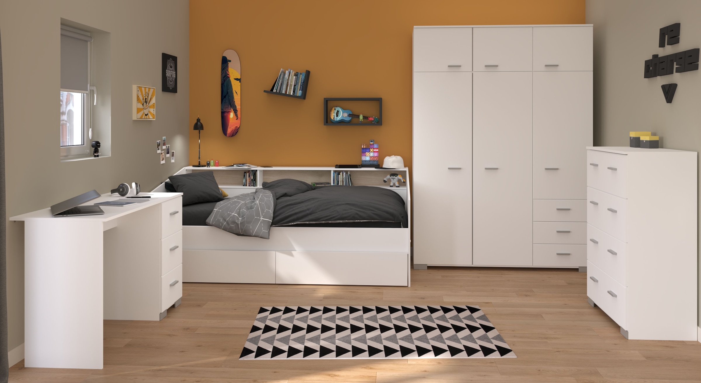 Parisot Jugendzimmer-Set »Sleep 40«, (5 tlg.)