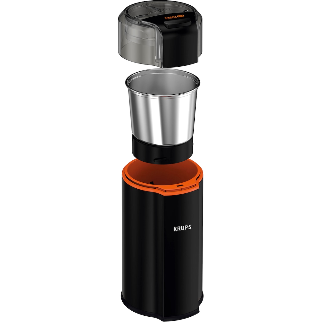 Krups Kaffeemühle »GX3328 Silent Vortex«, 175 W, Schlagmesser, 90 g Bohnenbehälter