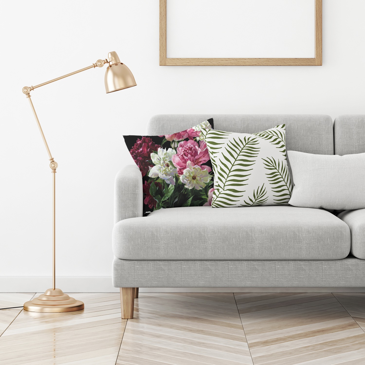 queence Dekokissen »Blütenzweige« Kissenhülle ohne Füllung, 1 Stück