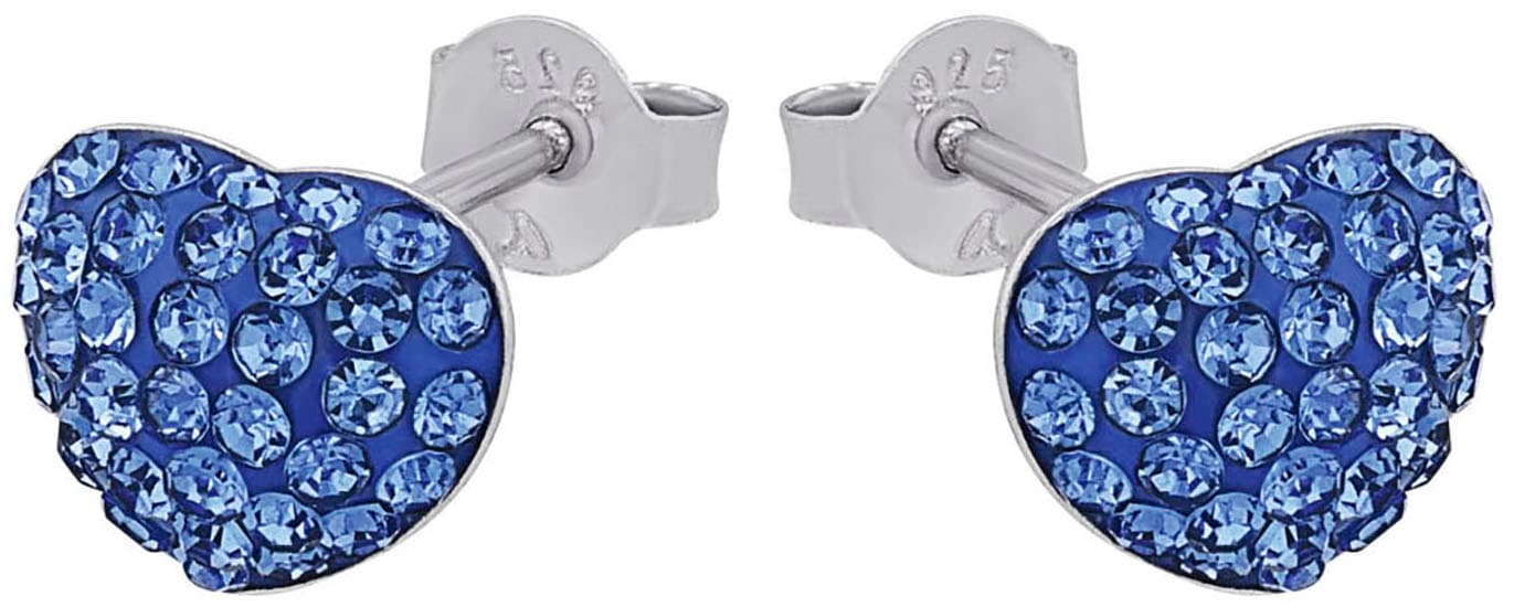Amor Paar Ohrstecker »Herz, Trachtenschmuck, Volksfest, 2039218, 2039219«, mit Kristallglas
