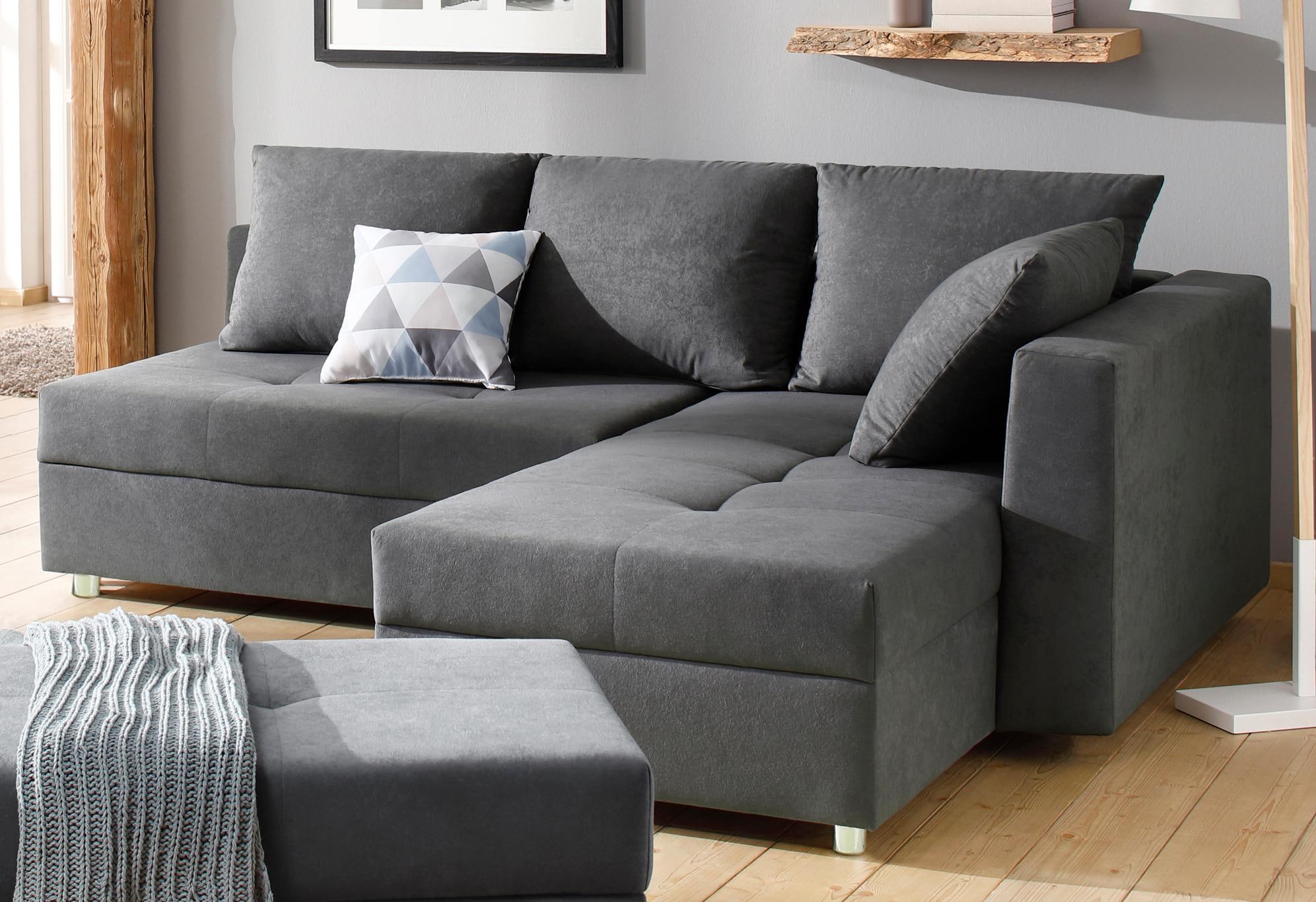 Home affaire Ecksofa Italia, mit Bettfunktion und Bettkasten