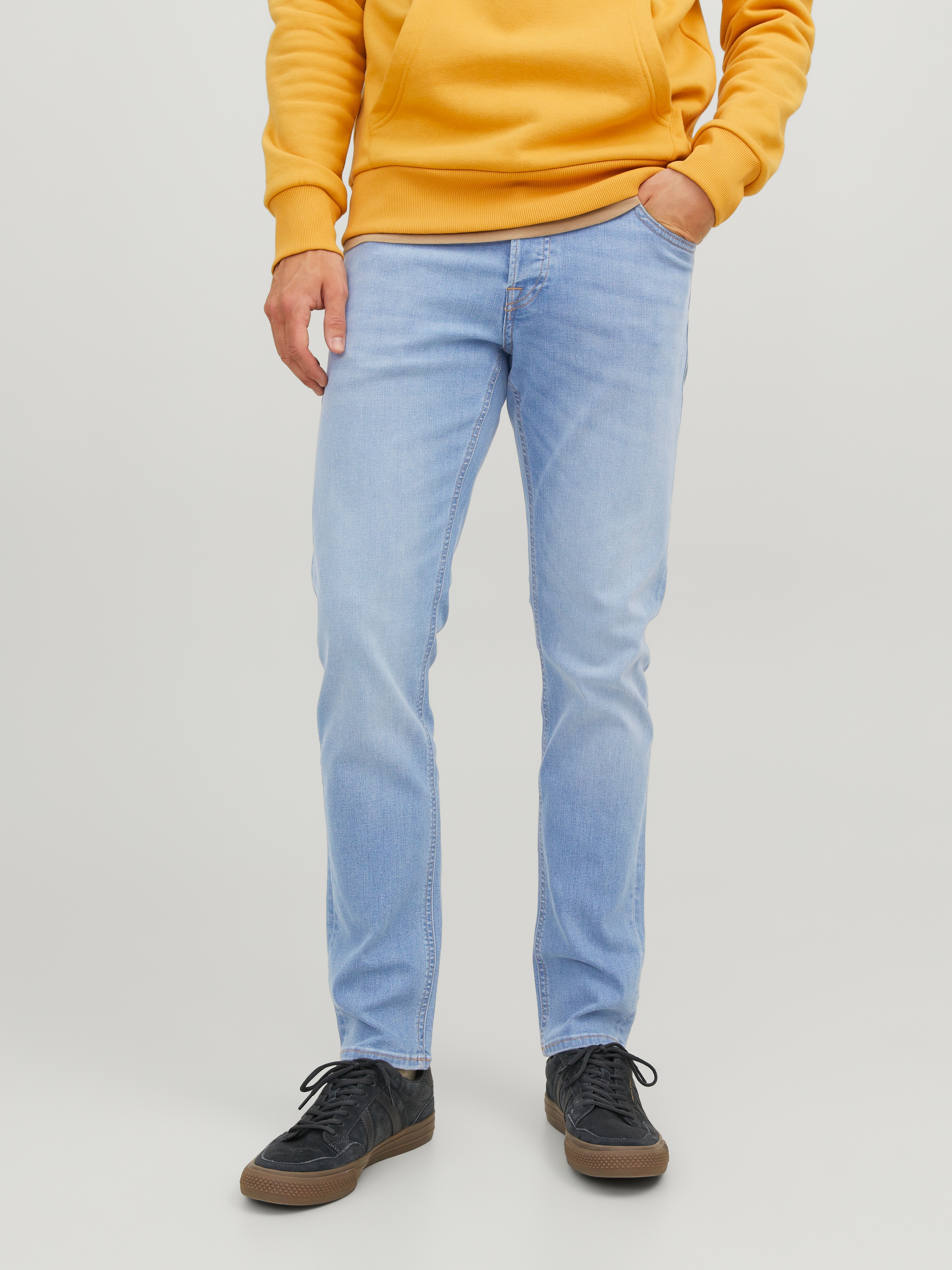 Jack & Jones »JJIGLENN mit Used-Look und Stretchkomfort« Abriebeffekte, modisch, slim fit, Baumwollmischung