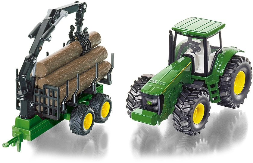 Siku Spielzeug-Traktor »SIKU Farmer, John Deere 8430 mit Forstanhänger (1954)«