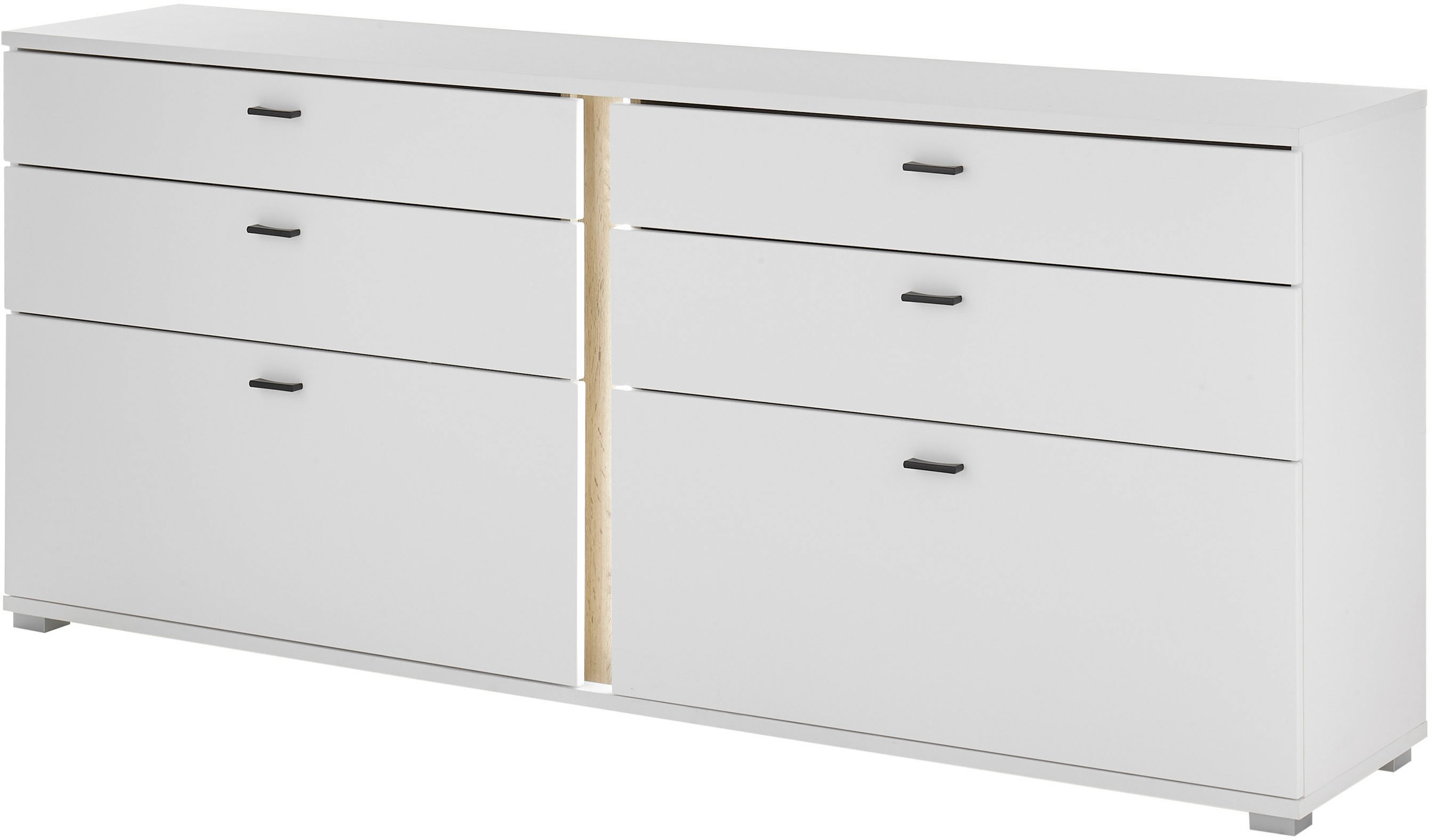 INOSIGN Sideboard »LONG ISLAND«, (1 St.), in moderner Trendfarbe,inklusive senkrechter Beleuchtung,Breite 200 cm