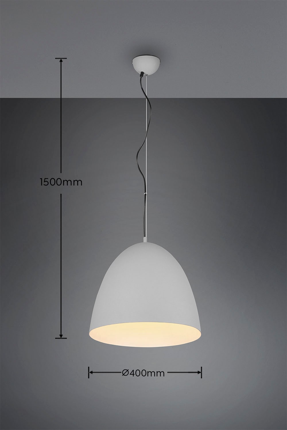 REALITY Leuchten Pendelleuchte »Tilda« E27 1 Stk. warmweiß - kaltweiß elegante Hängelampe, max 150cm höhenverstellbar, exkl 1xE27 max 40W