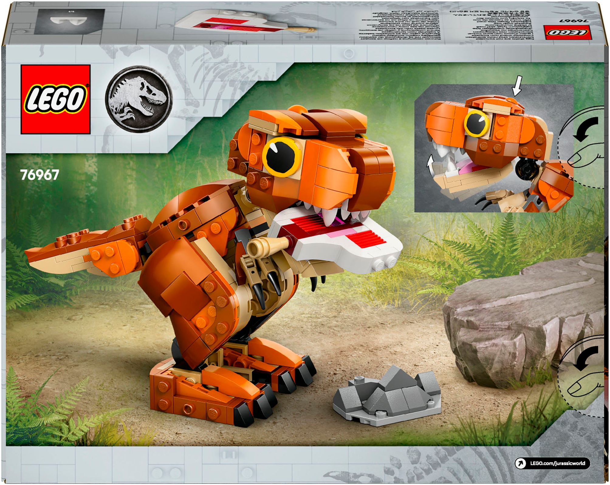 LEGO® Konstruktionsspielsteine »Little Eatie: T.Rex (76967), LEGO Jurassic World«, (317 St.), Made in Europe