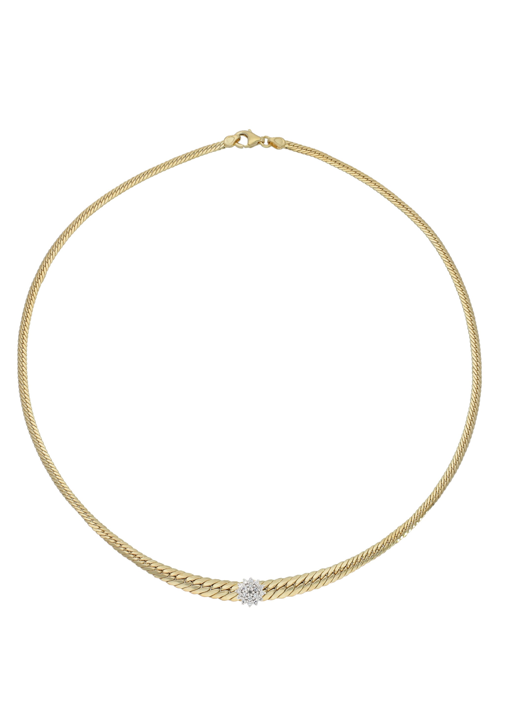 Collier »Schmuck Geschenk Gold 585 Halsschmuck Halskette Goldkette Fantasie«, mit...
