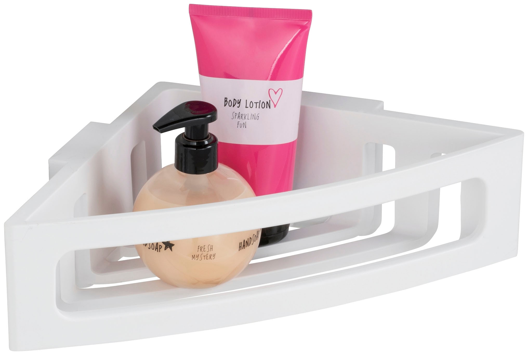 WENKO Badorganizer »Turbo-Loc® Eckablage Bralia«, Befestigen ohne Bohren