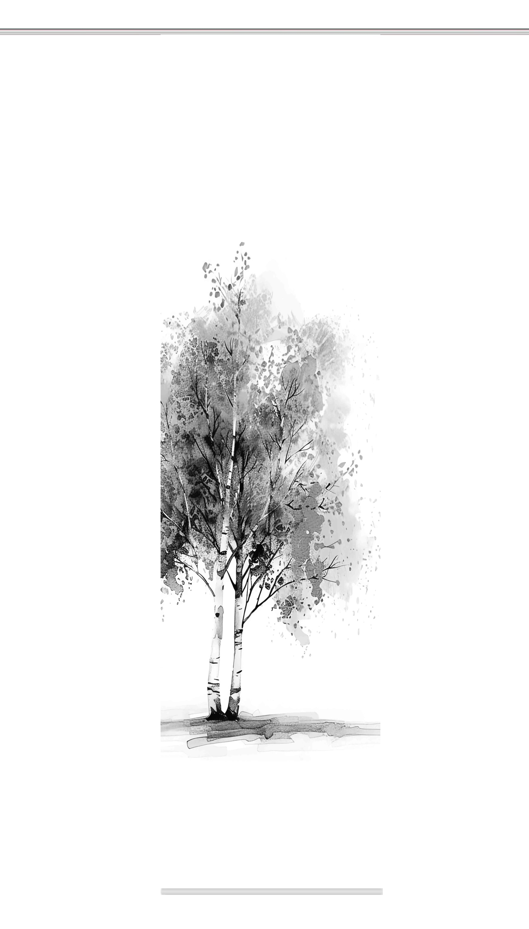 HOME WOHNIDEEN Schiebegardine »TREE« Paneelwagen 1 Stk. tlg. Schiebewand Seidenoptik, Digitaldruck