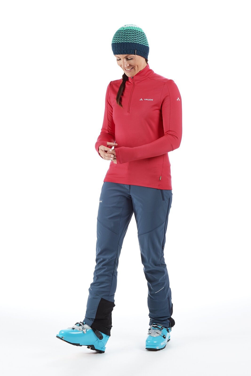 VAUDE Langarmshirt »WOMEN'S LIVIGNO HALFZIP II« mit Reißverschluss, hoch geschlossener Ausschnitt, sportlicher Stil